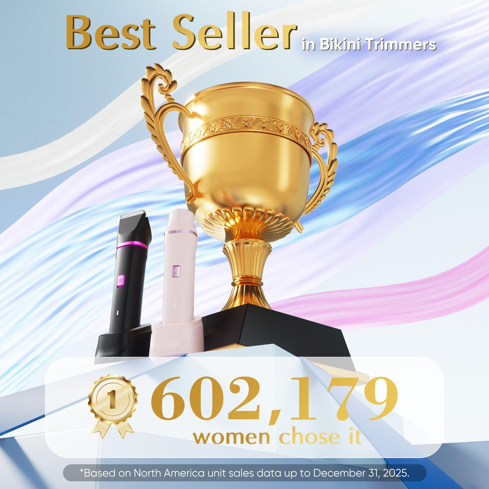 Risina 2-in-1 Bikini Trimmer & Face Shaver for Women