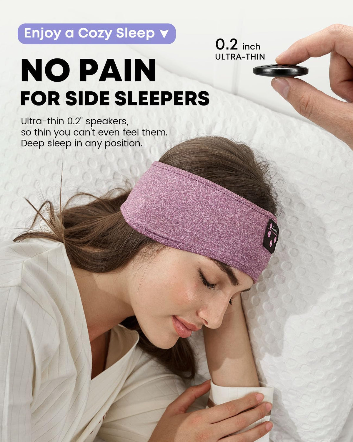 Sleep Headphones Bluetooth 5 4 Sleeping Headband Headphones - Fulext Official Imagery - 3