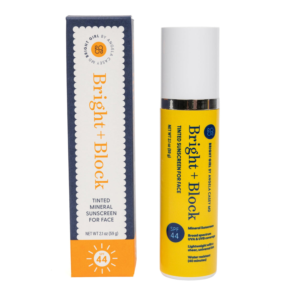 SPF 44 Tinted Mineral Face Sunscreen UVA UVB Protection 2 - Bright Girl Official Imagery - 2