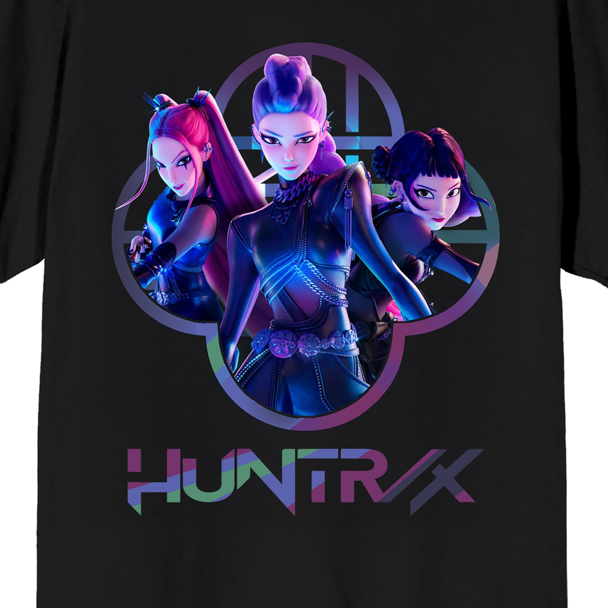 K Pop Demon Hunters Shirt Men s Huntrix Logo Rumi Mira Zoey - Seven Times Six Official Imagery - 4