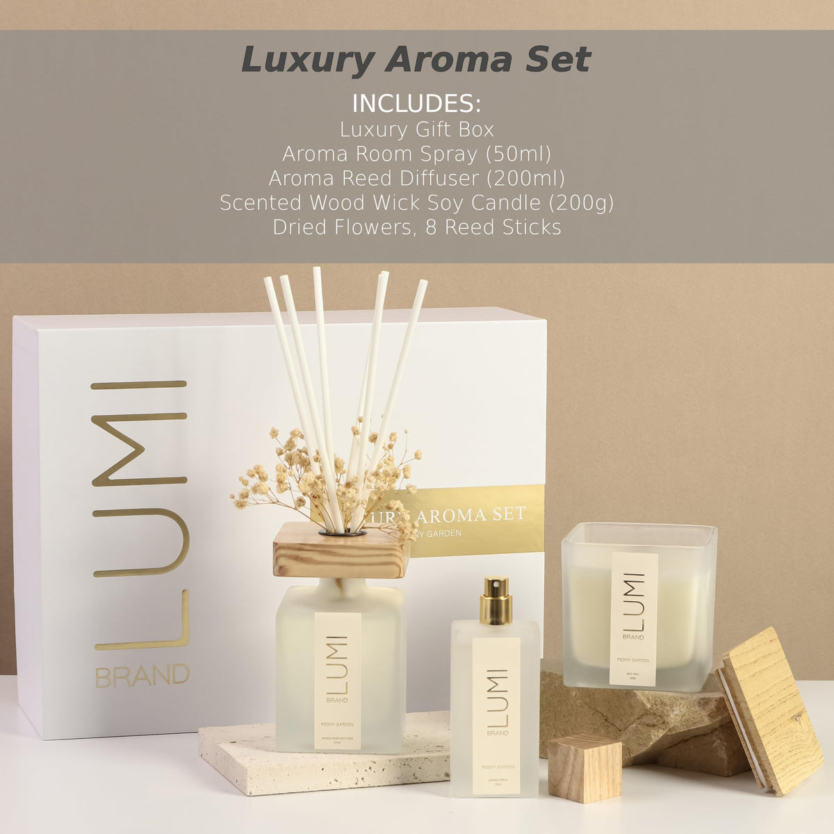 Luxury Aroma Gift Set - Lumi Brand Official Imagery - 4