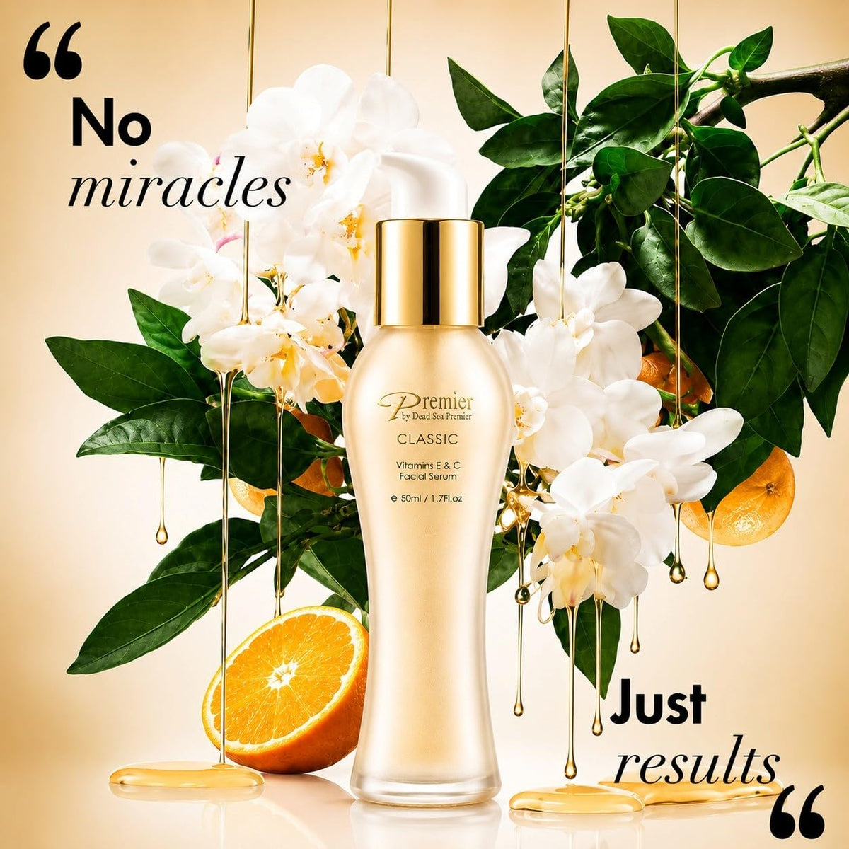 Premier Dead Sea Vitamin C Serum for Face Brightening 1 7 Fl - Premier Official Imagery - 4