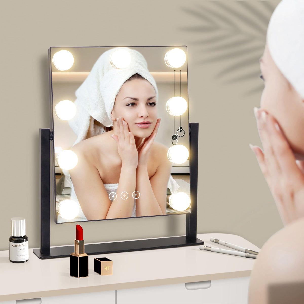 Vanity Mirror with Lights Makeup Mirror with Lights with 9 - NUSVAN Official Imagery - 8