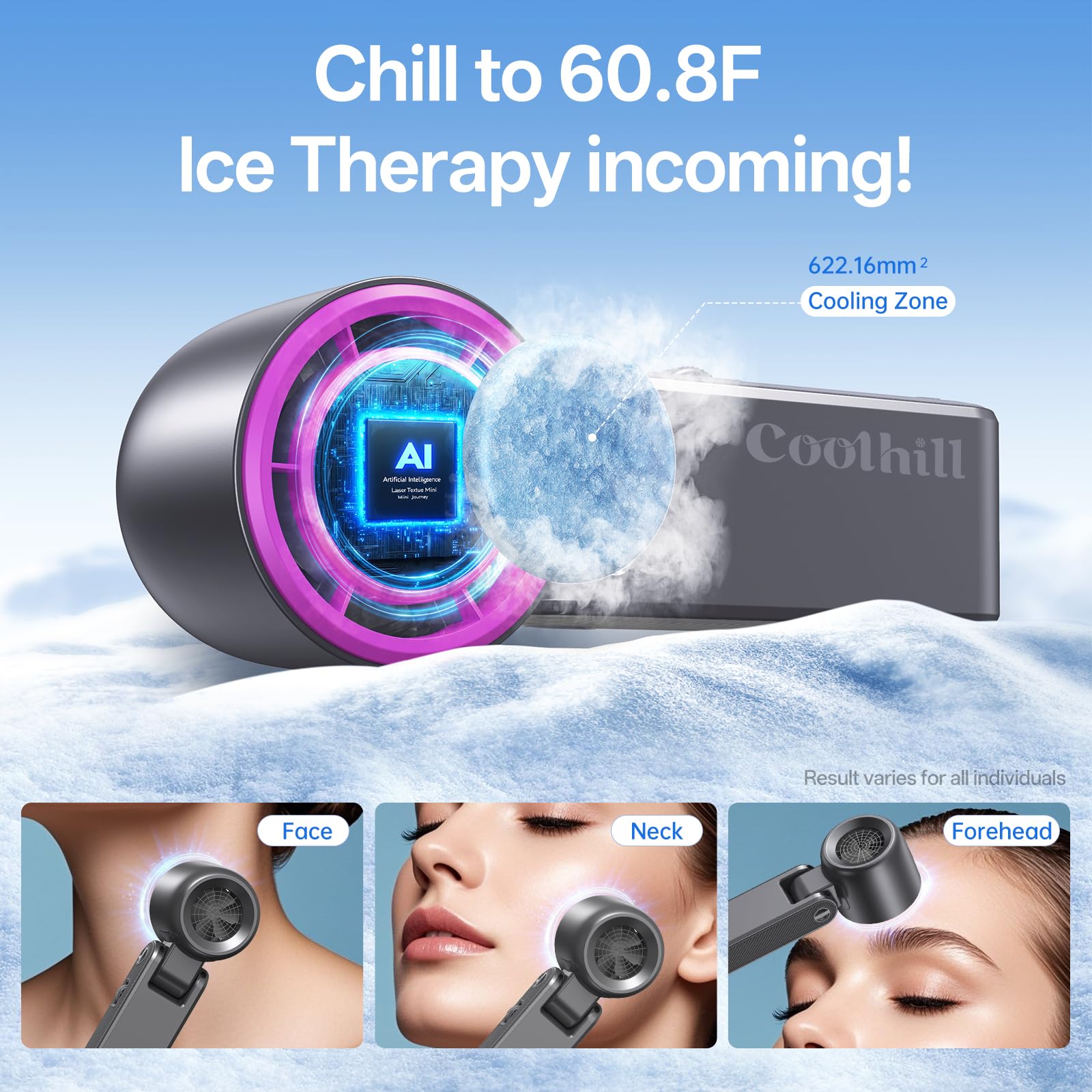 Coolhill Pro Handheld Portable fan with Turbo Cooling, Speed  550 - Coolhill Official Product View 2