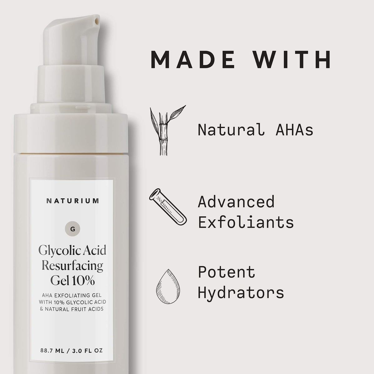 Naturium Glycolic Acid Resurfacing Gel 10 AHA Exfoliating - Naturium Official Imagery - 8