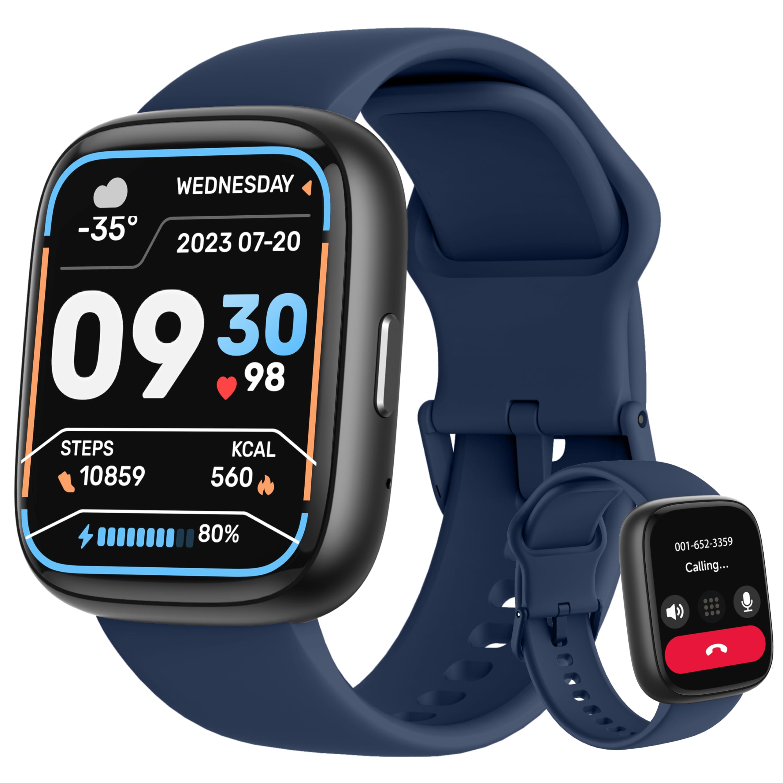 LODIMEKE Smart Watch, Alexa Built-in, Answer/Make Calls 44mm Smartwatc - View 9