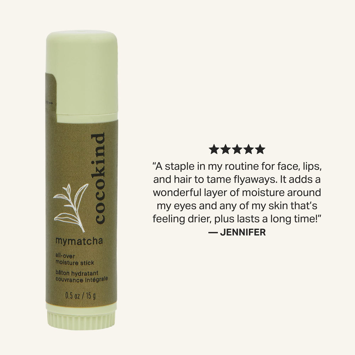 Cocokind MyMatcha Moisture Stick 0 5 Oz - Cocokind Official Product Imagery - 7