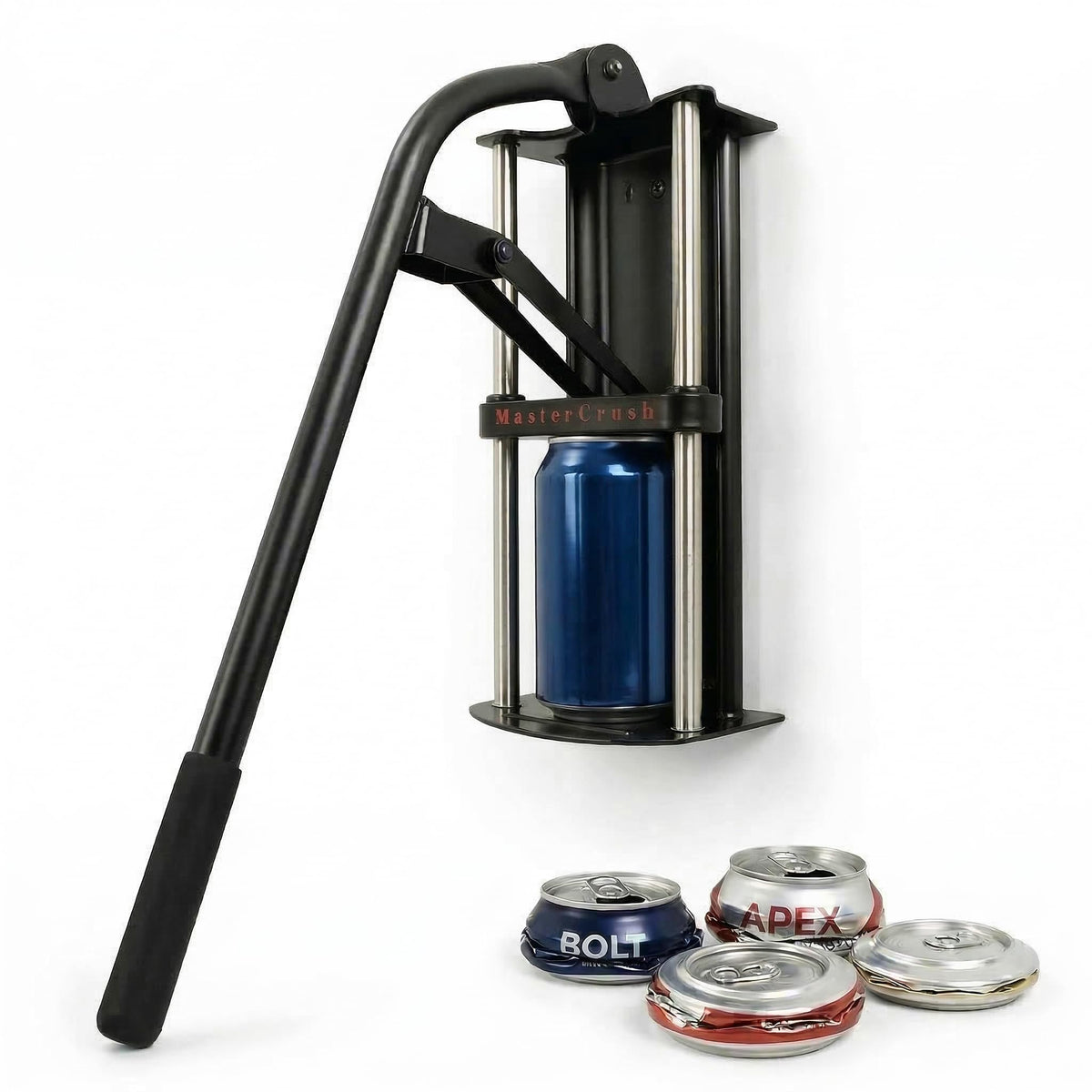 Heavy Duty Wall Mounted Can Crusher - MasterCrush Official Imagery - 1