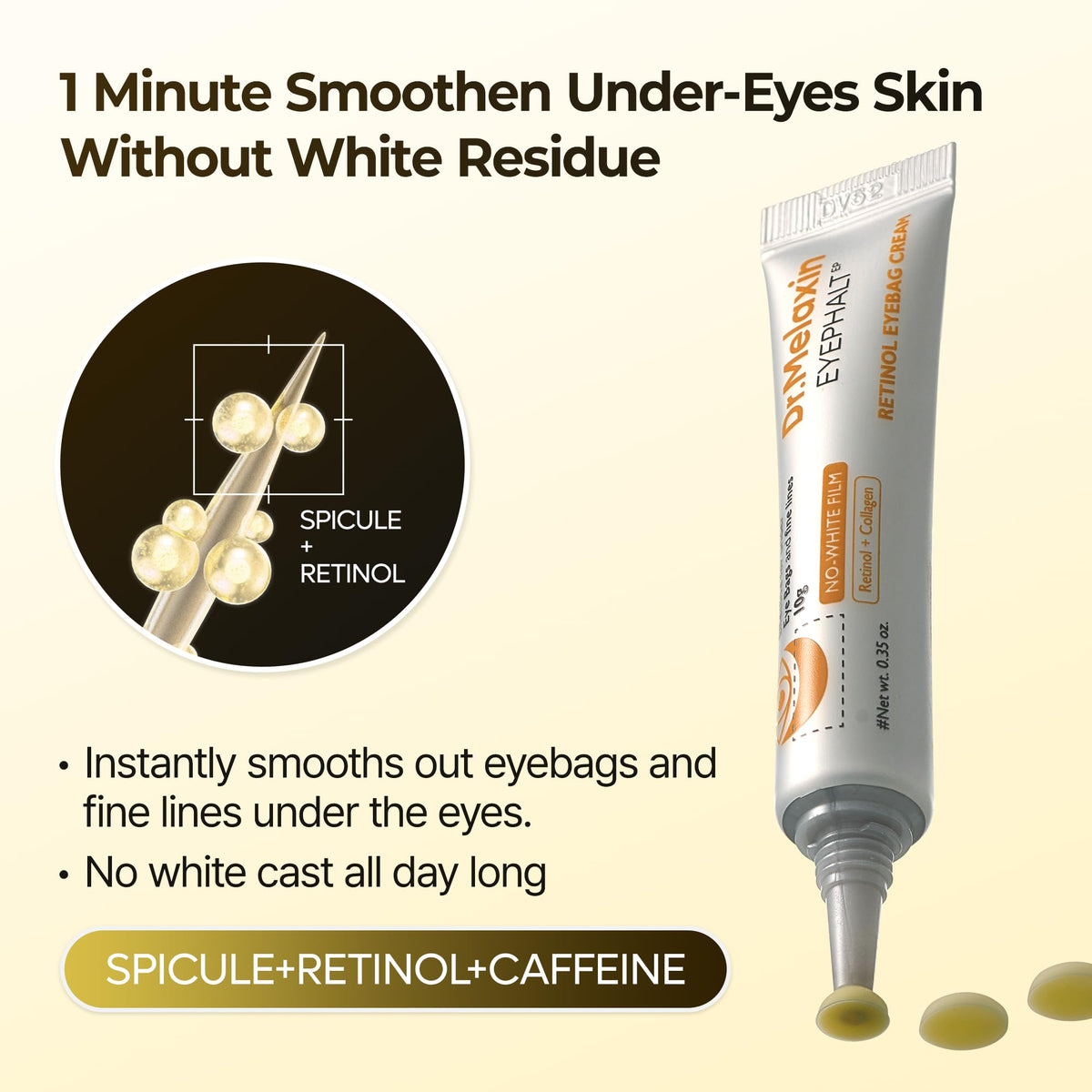 Dr Melaxin Retinol Eyebag Cream for Puffiness Dark Circles - Dr.Melaxin Official Imagery - 6