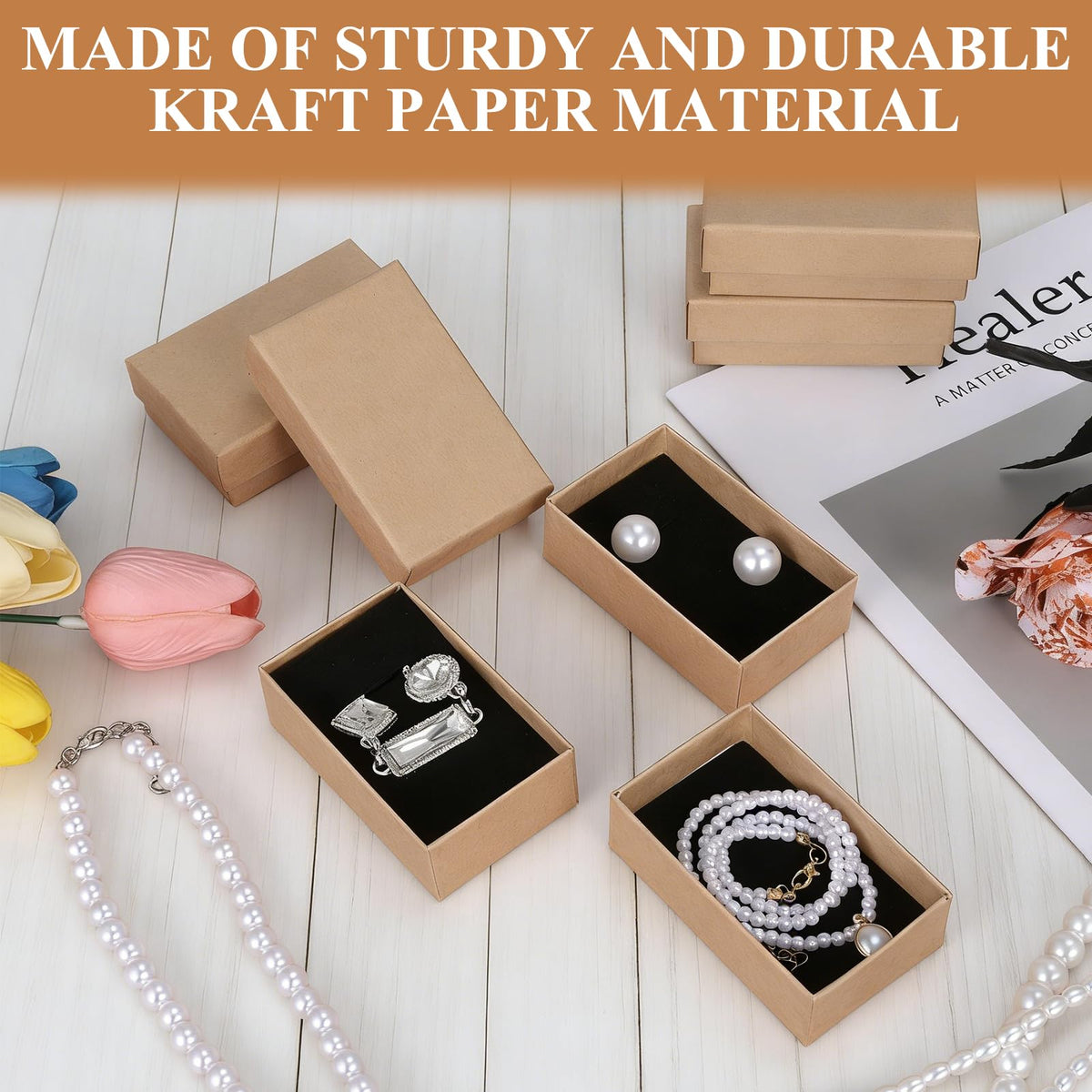 FUPMILPHRANX 96 Pack Jewelry Gift Boxes with Lids Small - FUPMILPHRANX Official Imagery - 5