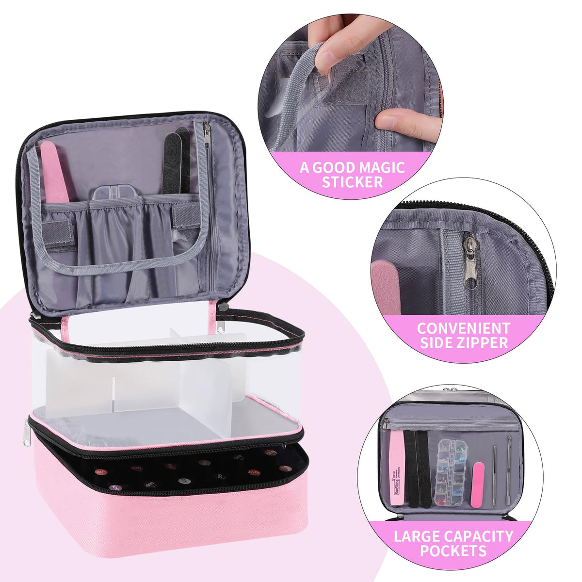 Clear Nail Polish Organizer Double layer Nail Polish Holds - Beloving Official Imagery - 6