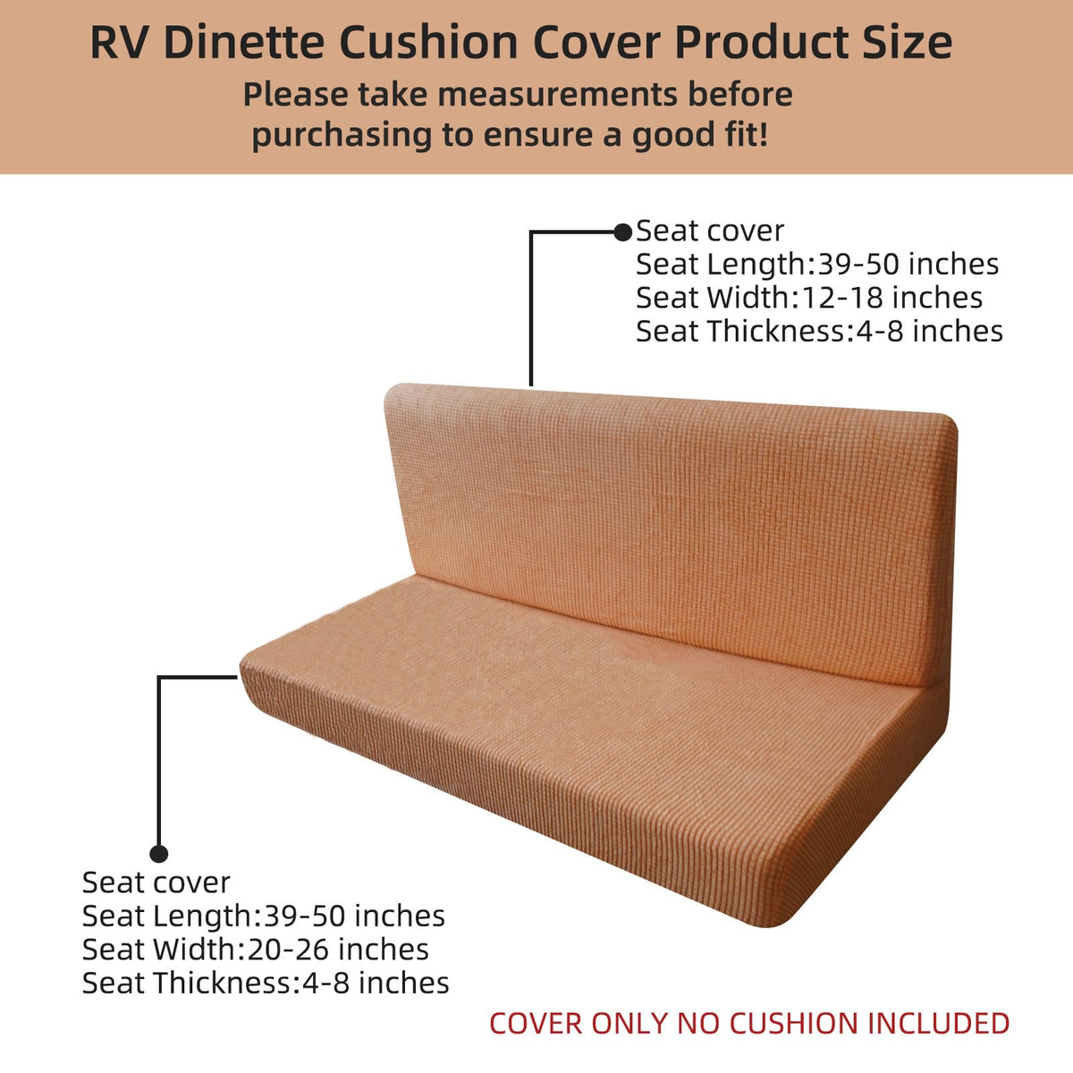 4PCS Rv Dinette Cushion Covers Outdoor Rv Sofa Covers - Oloepfo Official Imagery - 4