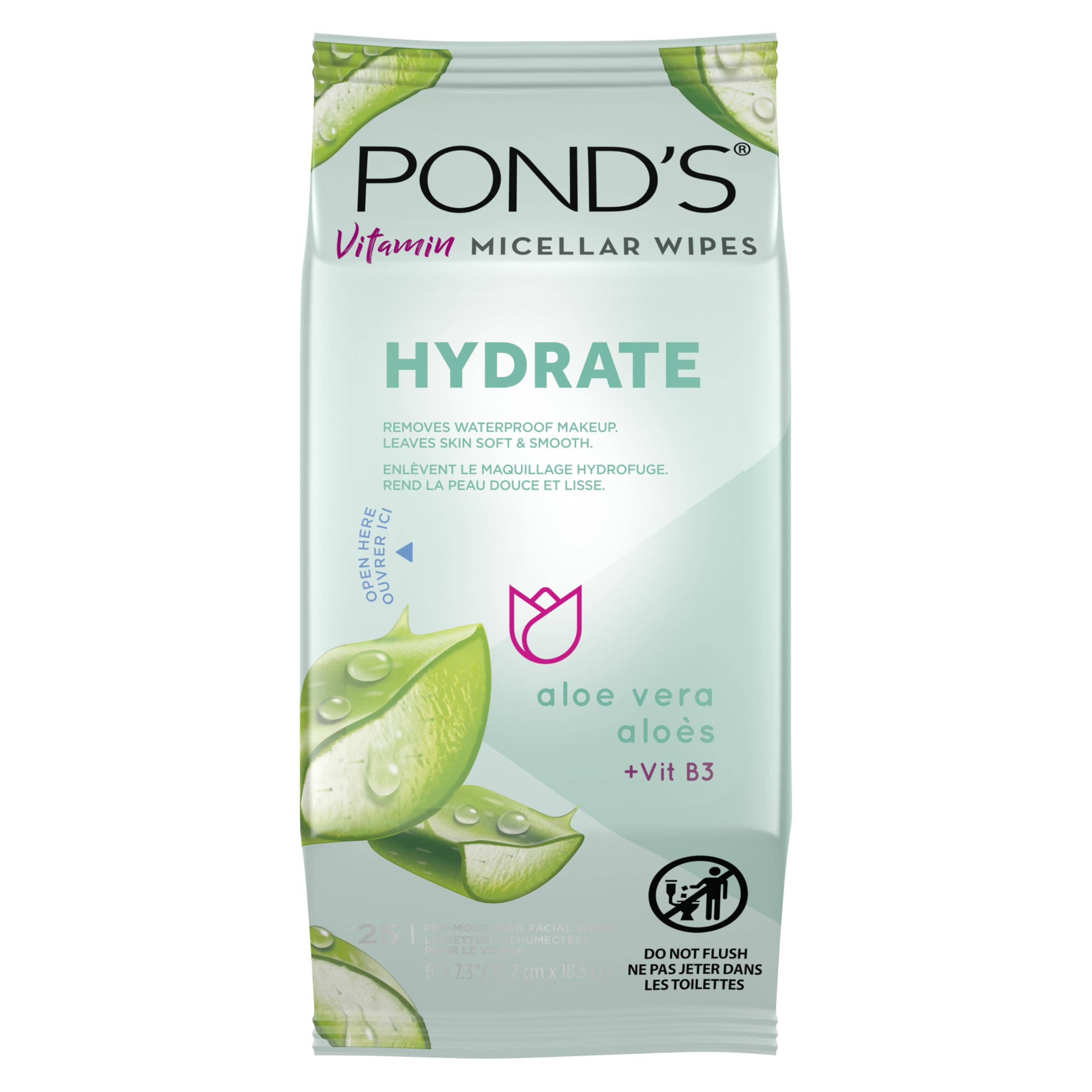 POND S Micellar Makeup Remover Wipes Removes Waterproof - POND'S Official Product Imagery - 1
