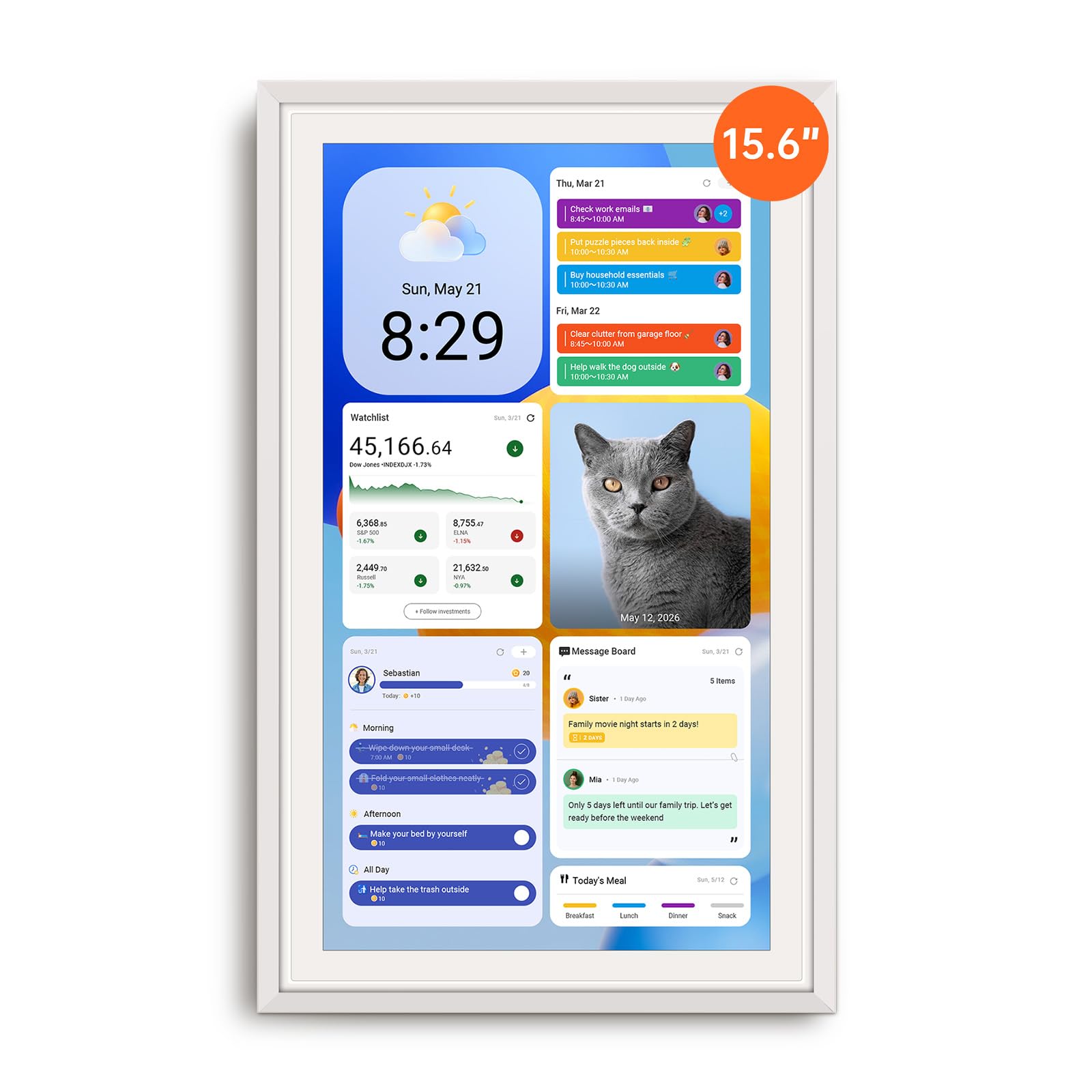 Apolosign 15.6-inch Digital Calendar, Smart Wall Planner with Cal - ApoloSign Official Product View 10