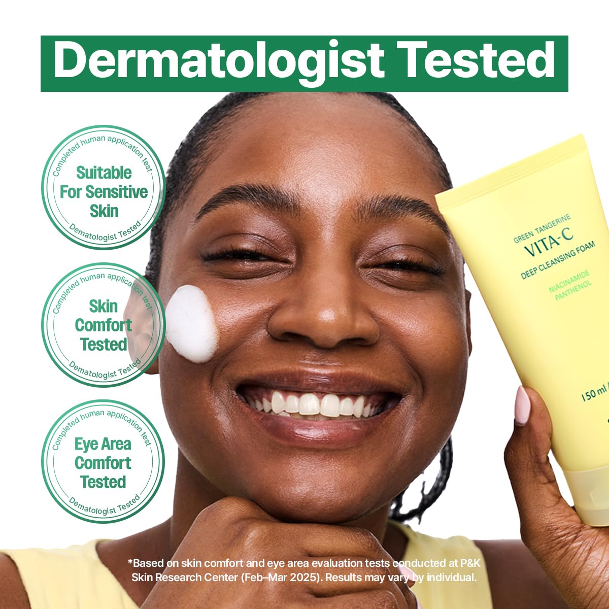 GOODAL Green Tangerine Vitamin C Cleansing Foam for - GOODAL Official Product Imagery - 8