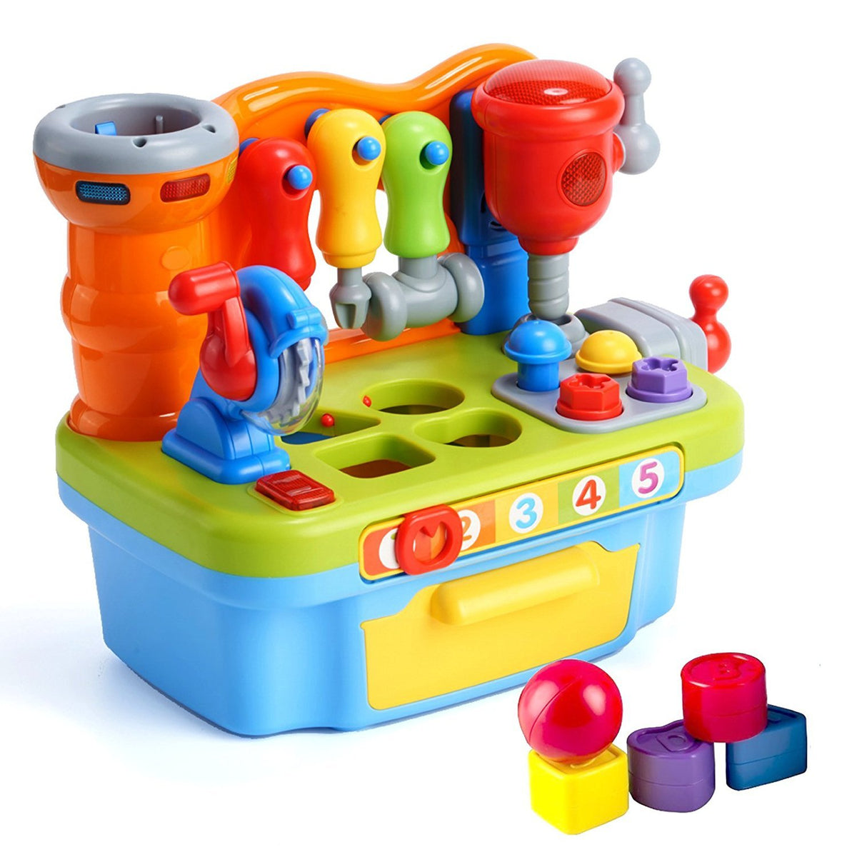 Woby Multifunctional Musical Learning Tool Workbench Toy Set - Woby Official Imagery - 1