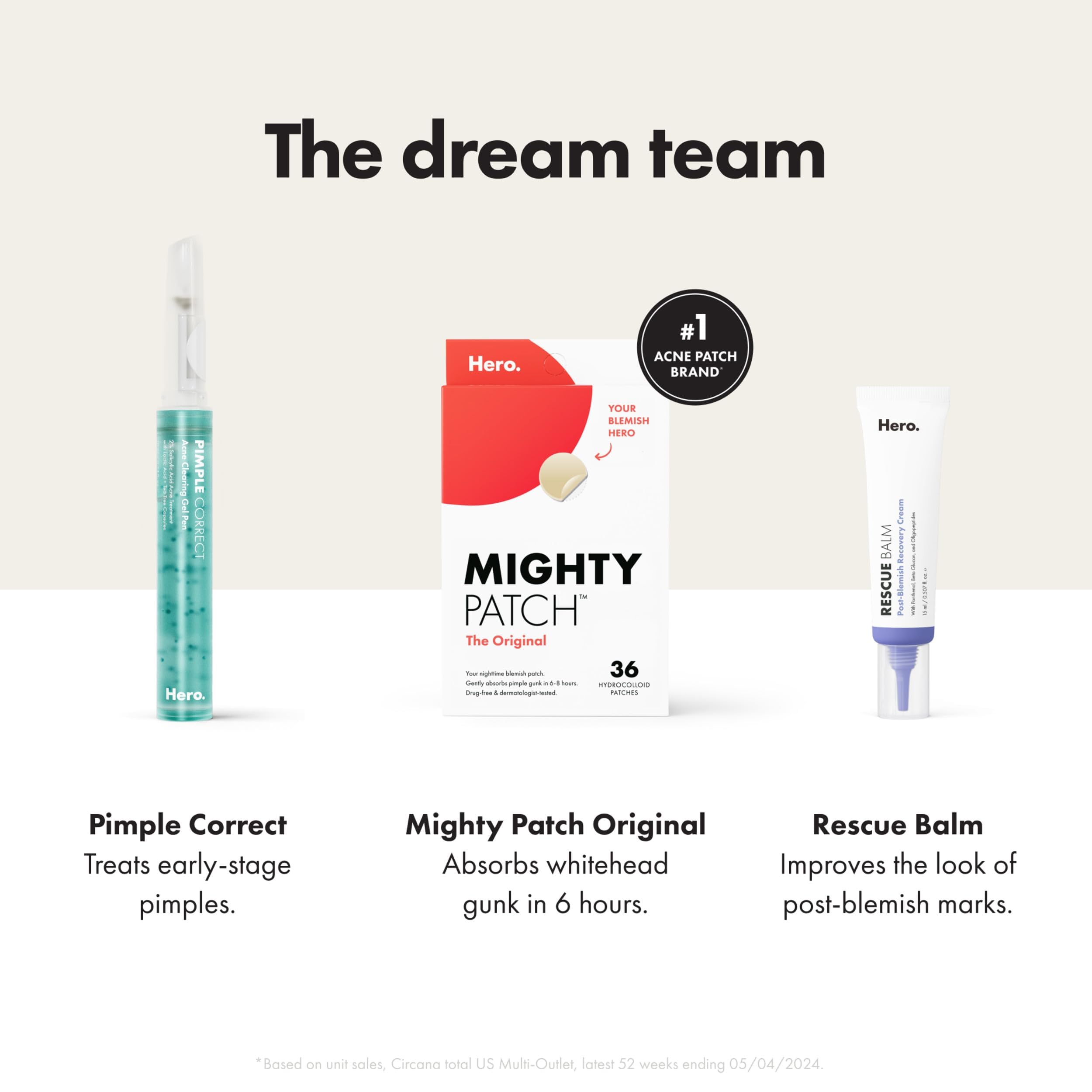 Mighty Patch Hero Cosmetics Original Nighttime Acne Pimple Patches, 36 - View 7