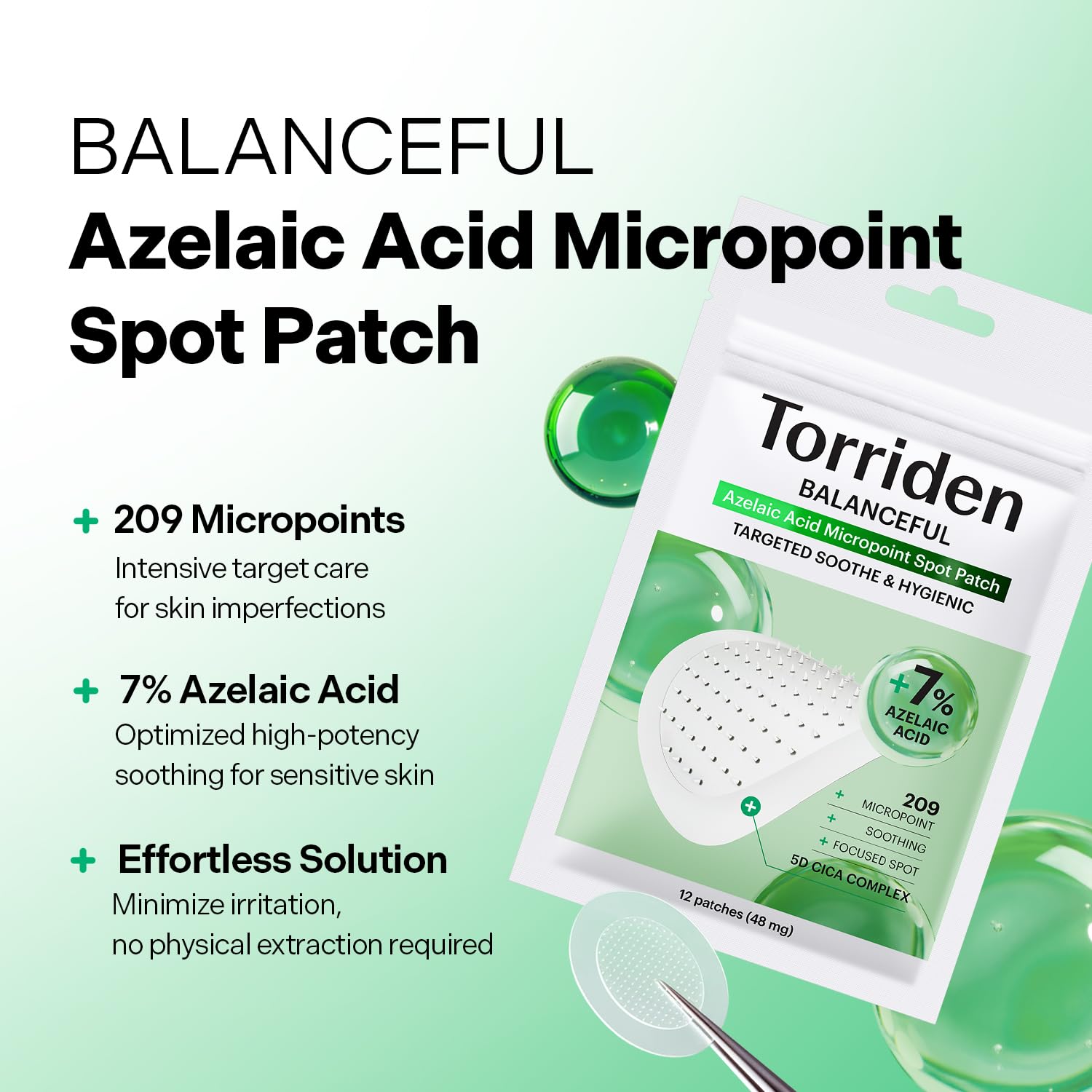 Torriden BALANCEFUL Azelaic Acid Micropoint Spot Patch (12 - Torriden