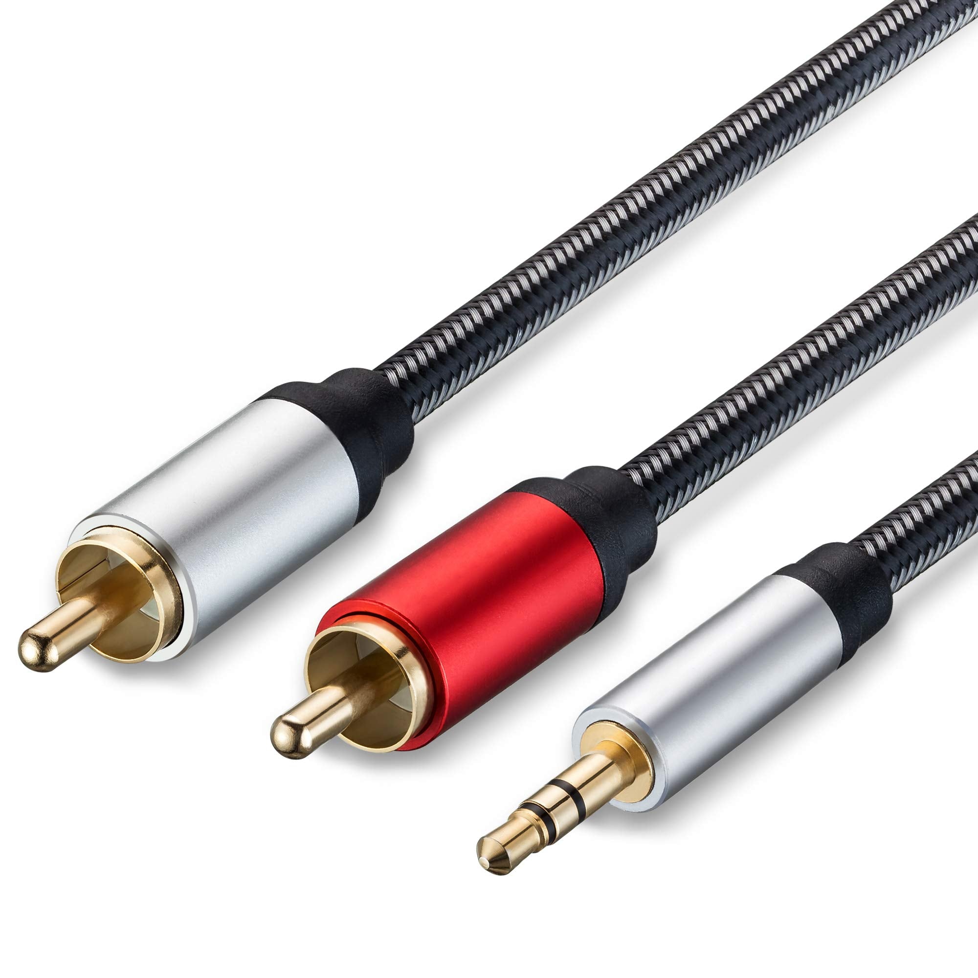Jelly Tang RCA Cable 3Ft, 3.5mm Male to 2RCA Male Stereo Audio Ad by Jelly Tang - Angle View 1