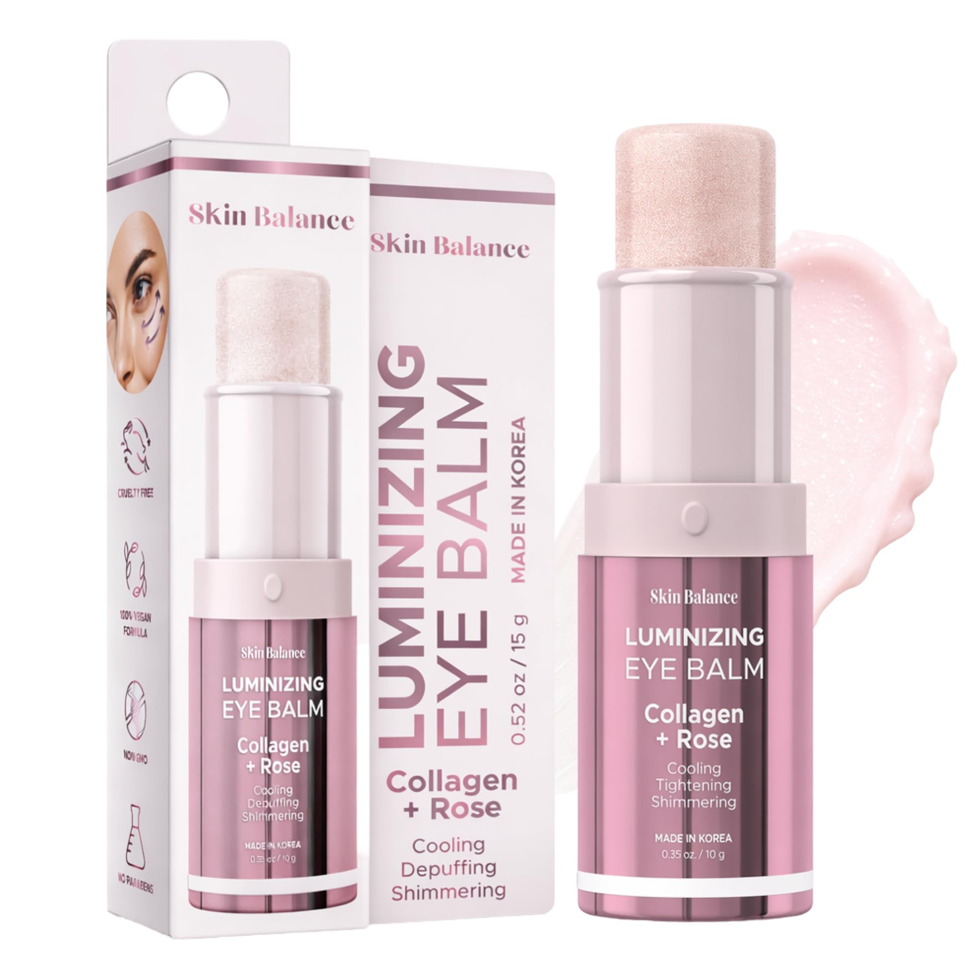 Ultra Shimmer Eye Balm with Hyaluronic Acid &amp; Peptides – - Skin Balance