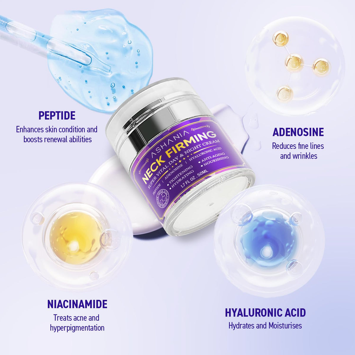 Korean Neck Firming Cream Neck Tightening and Lifting Cream - Ashania Official Imagery - 7