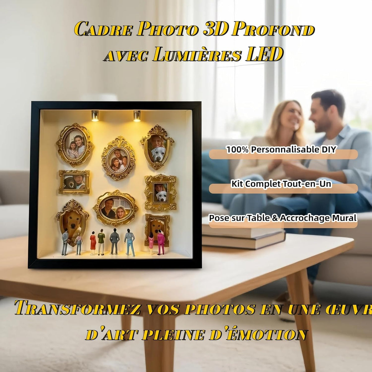 DIY Mini Gold Frames Silhouette Box Upgrade Shadow Box 10x10 - Bon amixyl Official Imagery - 6