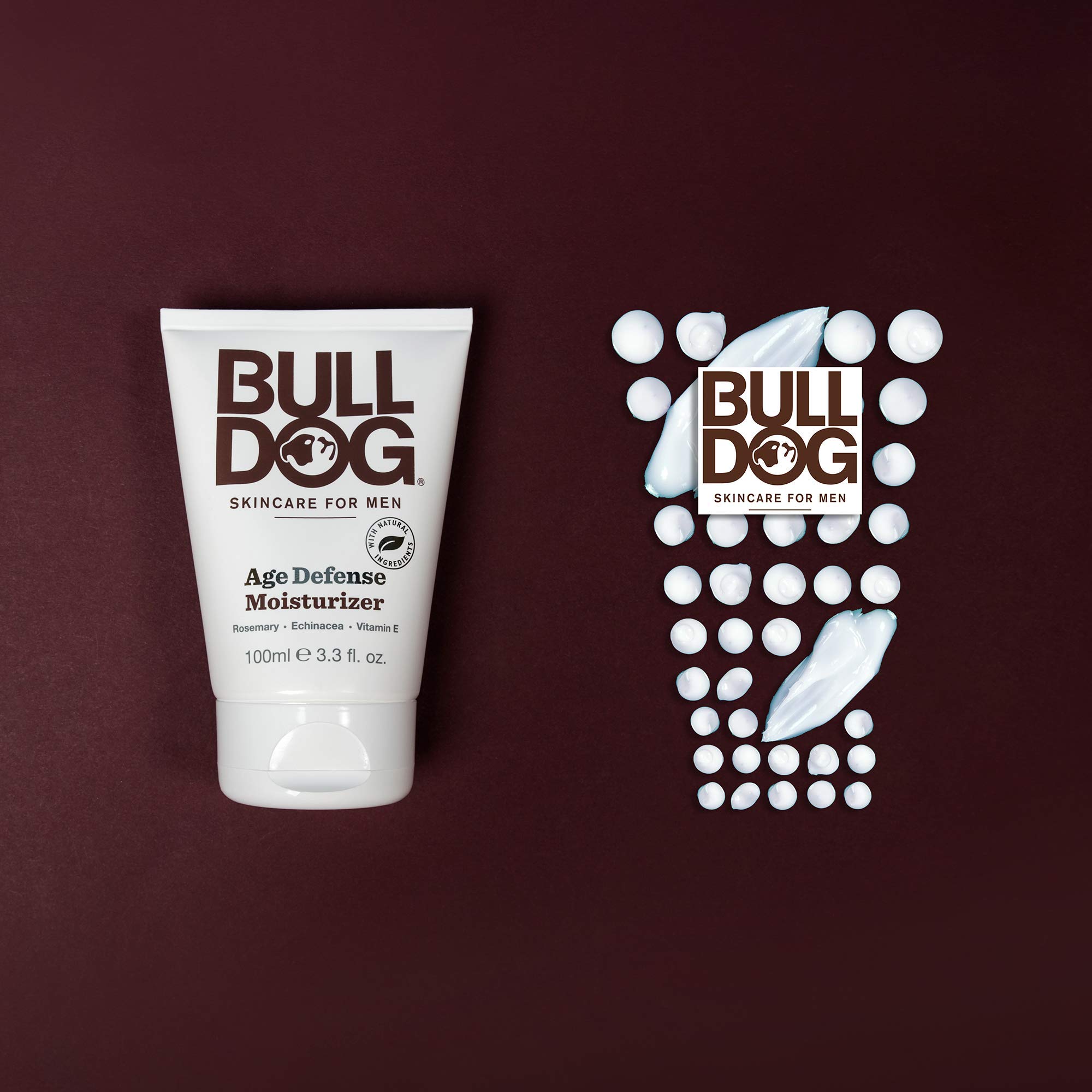 BULLDOG Mens Skincare and Grooming Face Moisturizer Age Defense, - Bulldog Skincare for Men