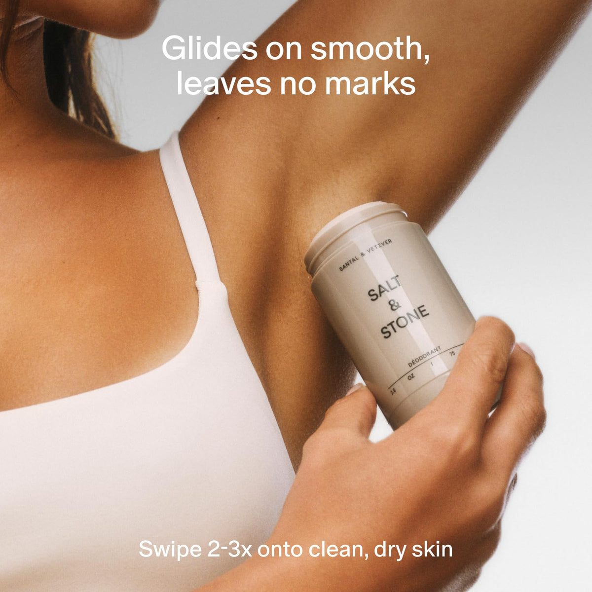 Salt Stone Aluminum Free Deodorant Women Men Santal Vetiver - Salt & Stone Official Imagery - 6