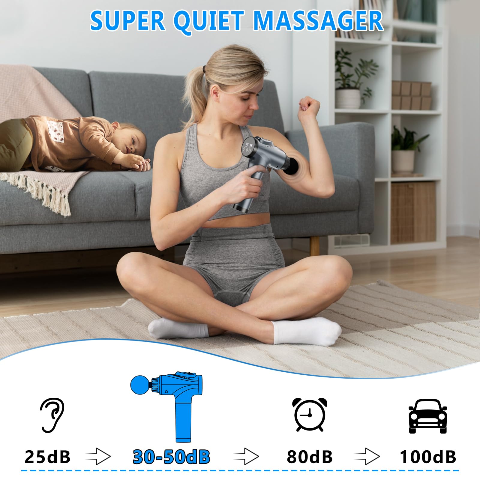 APHERMA Massage Gun, Muscle Massage Gun for Athletes Handheld Electric - View 4