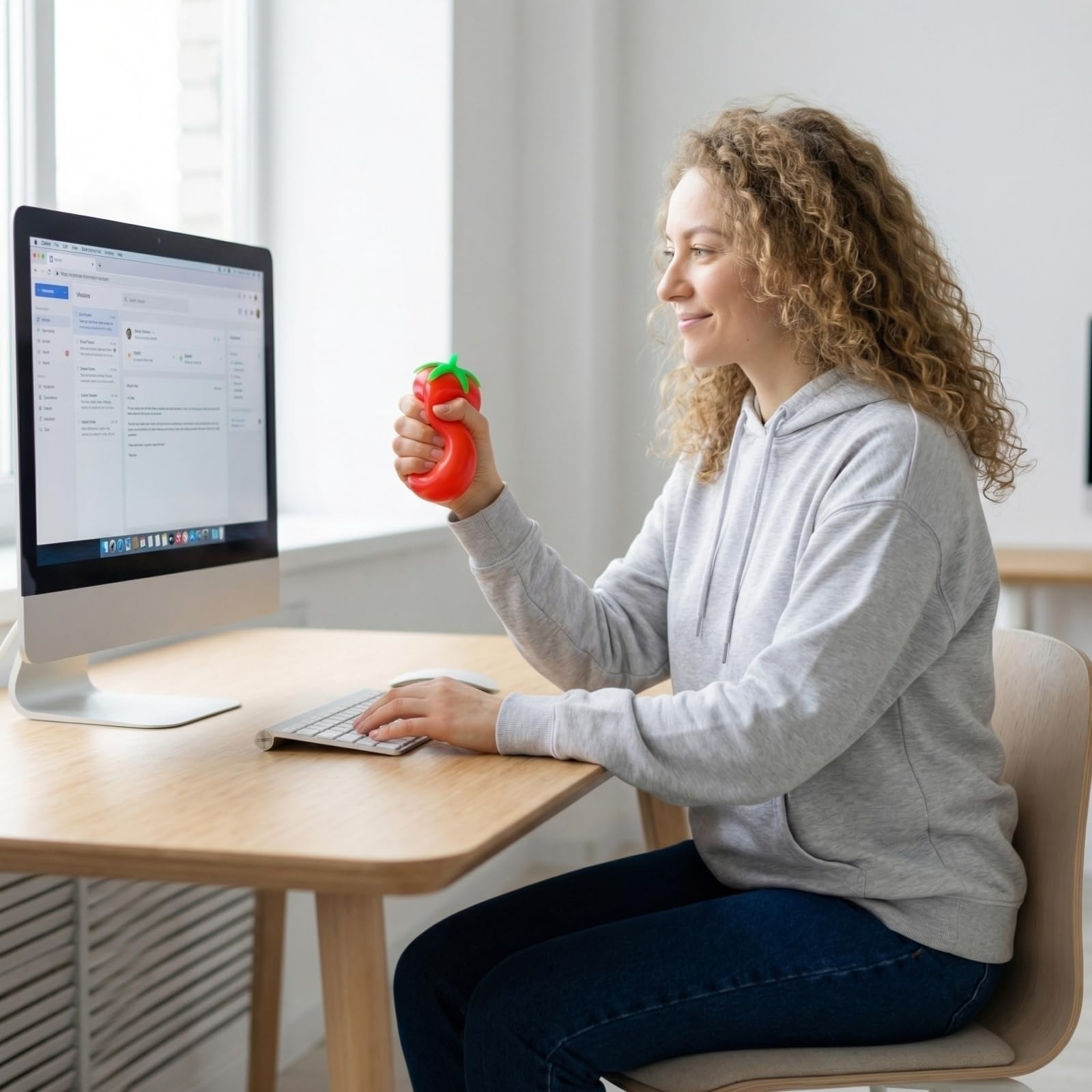 Realistic Tomato Stress Ball, 2.75 Inch Soft Slow Rising Fruit-Shaped - View 8