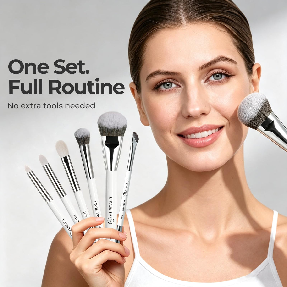 Makeup Brushes Set Albeaut 7Pcs Face Eyeshadow Brushes Kit - ALBEAUT Official Imagery - 3
