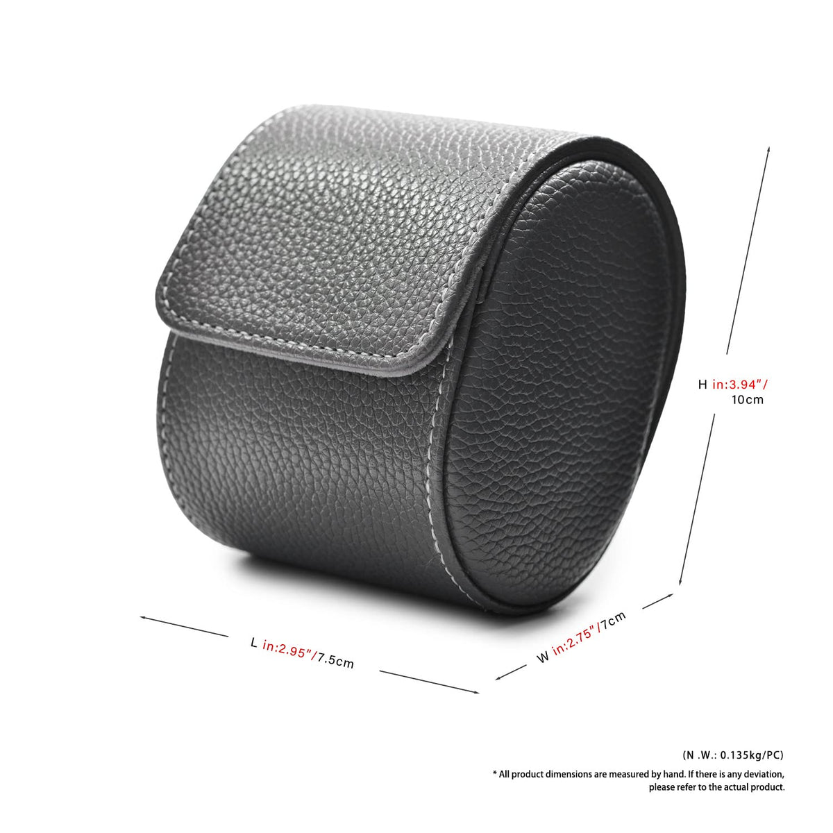 Oirlv Leather Travel Watch Case Single Watch Portable Box - Oirlv Official Imagery - 3