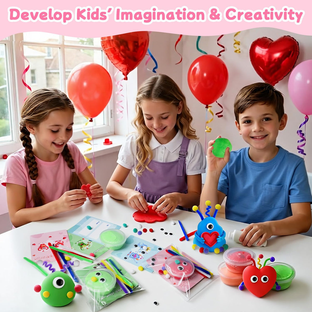 NAXYAN 24 Packs DIY Air Dry Clay Kits Party Favors for Kids - NAXYAN Official Imagery - 8