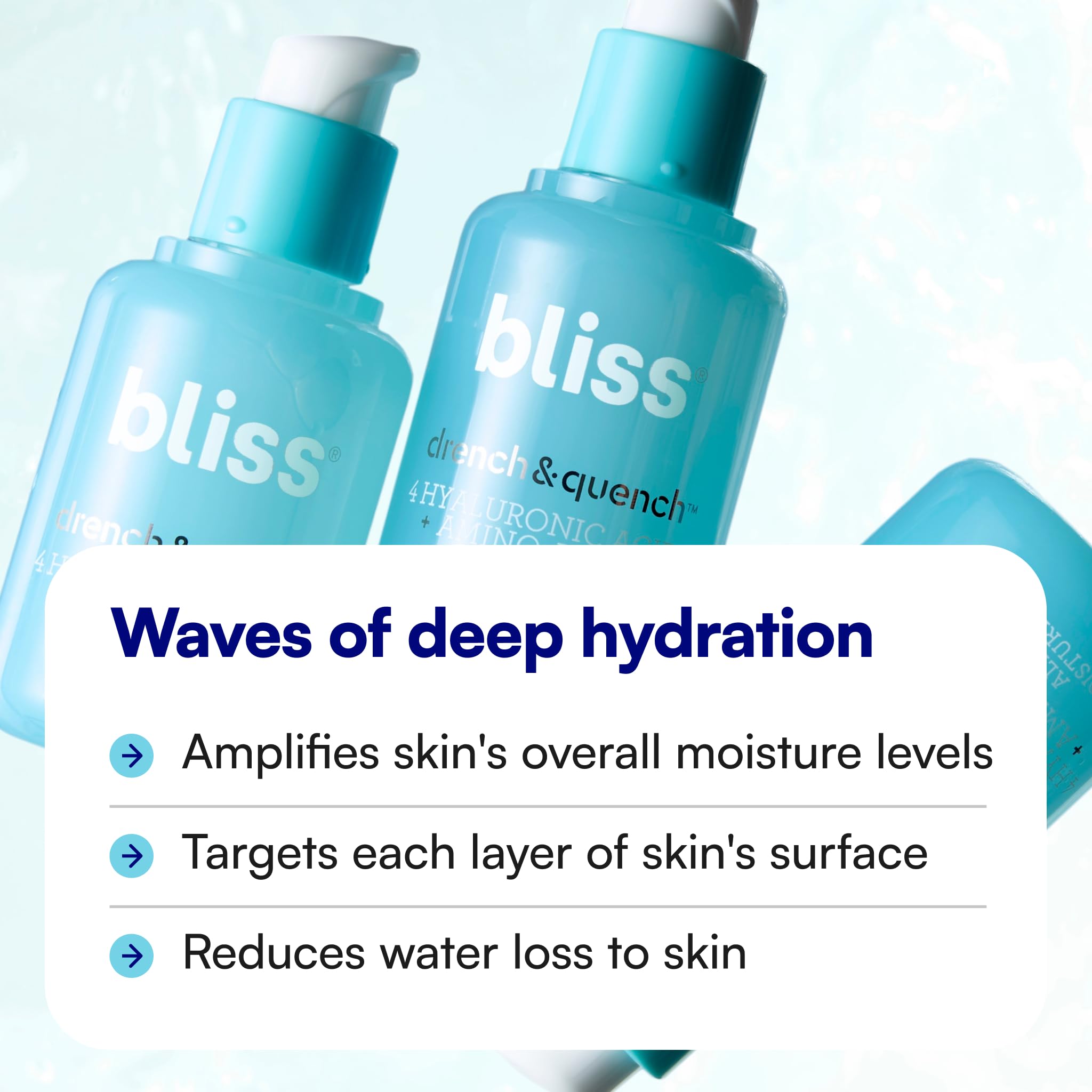 Bliss Drench Quench Hyaluronic Acid Hydrating Serum - Bliss Official Imagery - 4