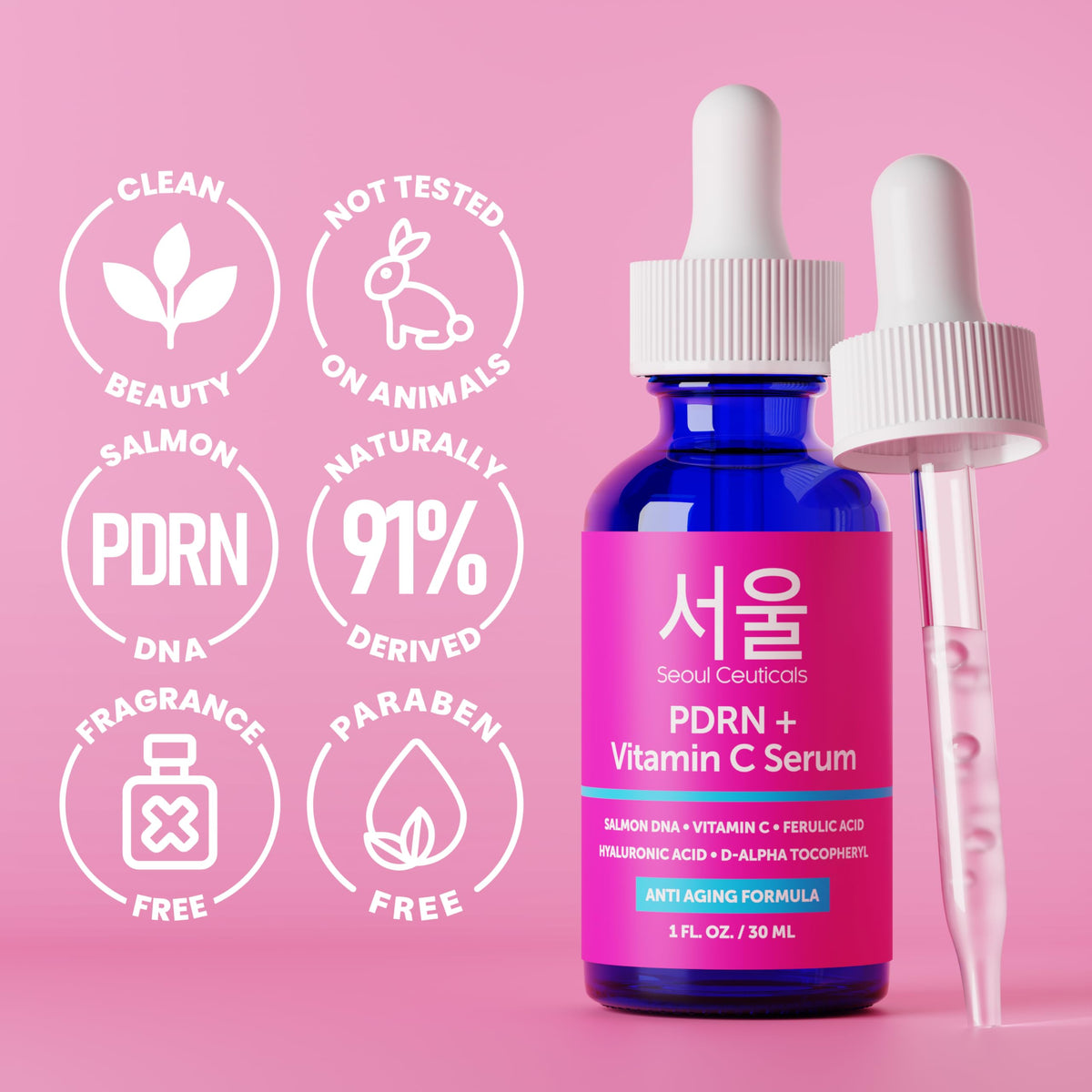 SeoulCeuticals PDRN Serum Salmon DNA Vitamin C Face Serum - SeoulCeuticals Official Imagery - 7