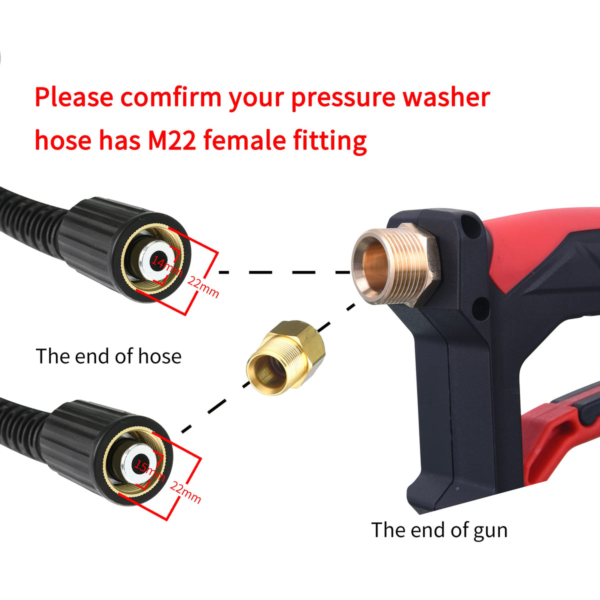 Tool Daily Short Pressure Washer Gun with Foam Cannon - Tool Daily Official Imagery - 5
