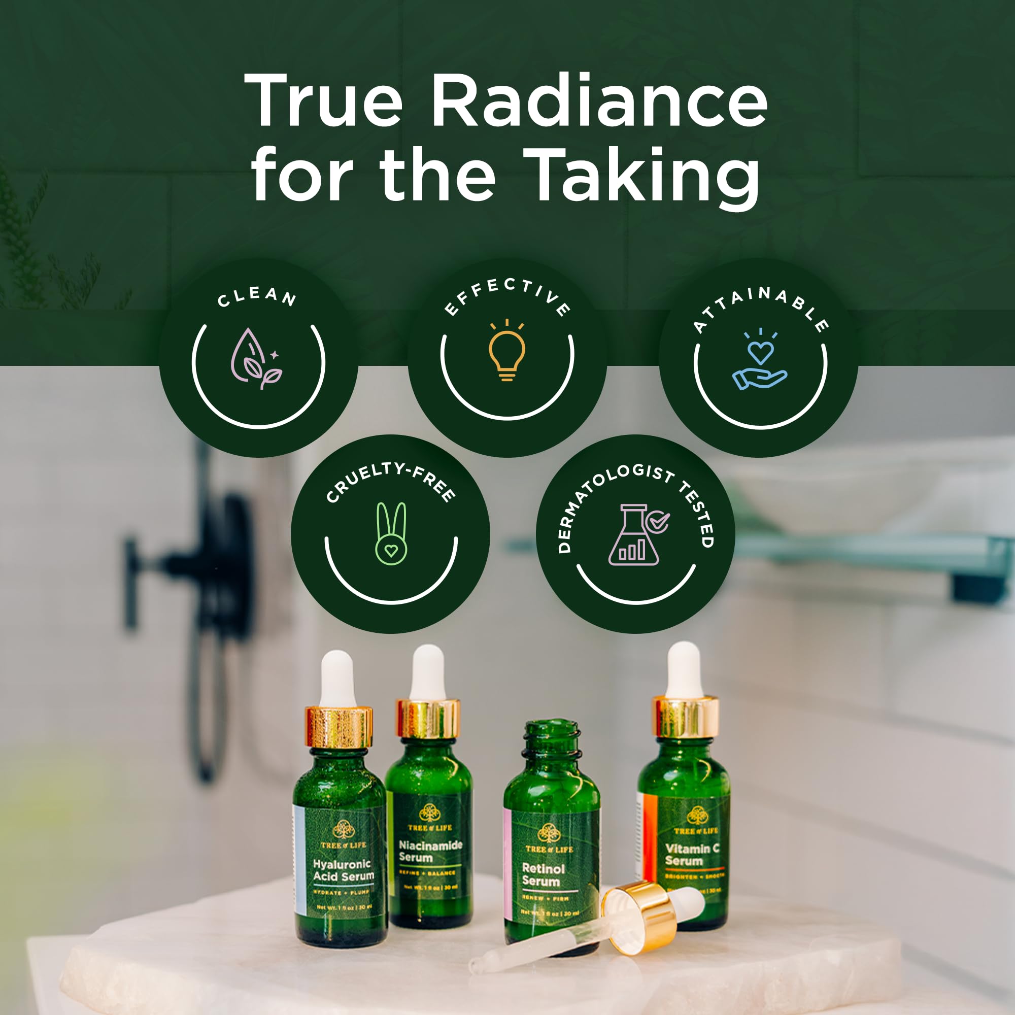 Tree of Life Face Serum Skin Care, Facial Serum and Men, Set of 4 - Tree of Life Official Product View 10
