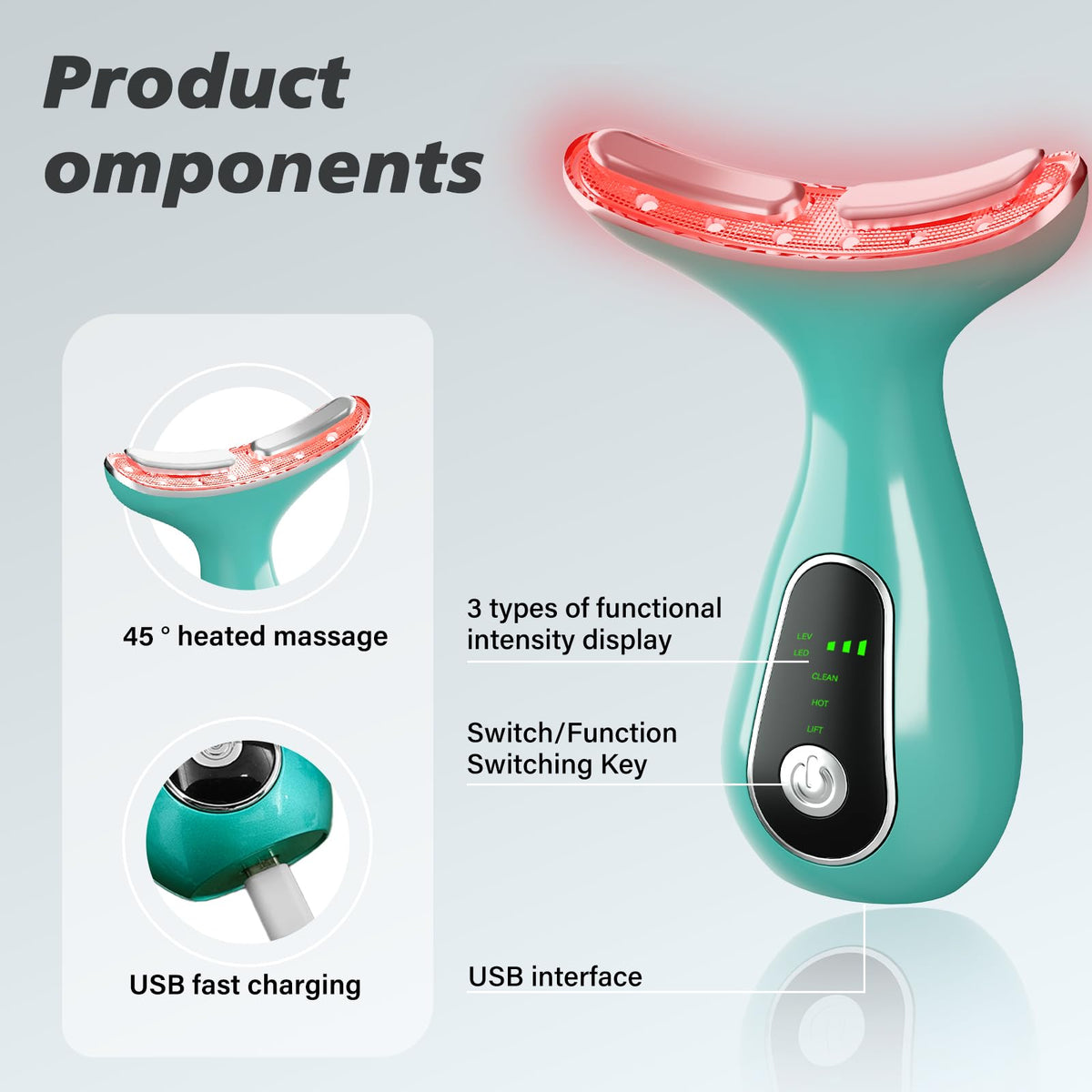 Facial Massager Portable Face Neck Massager Wand for Skin - Suenohyu Official Imagery - 4