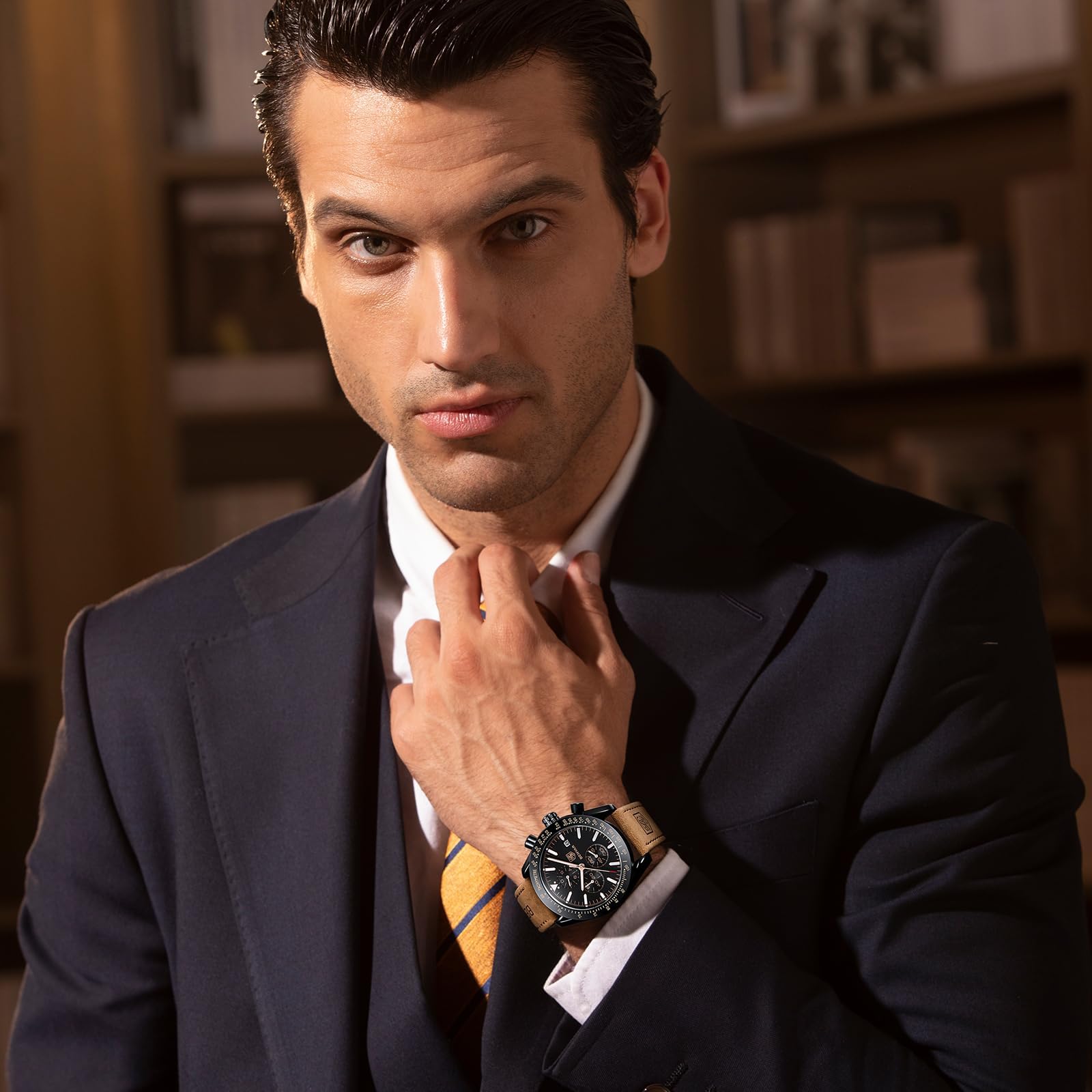 BENYAR Men's Chronograph Quartz Watch – Waterproof & Luminous