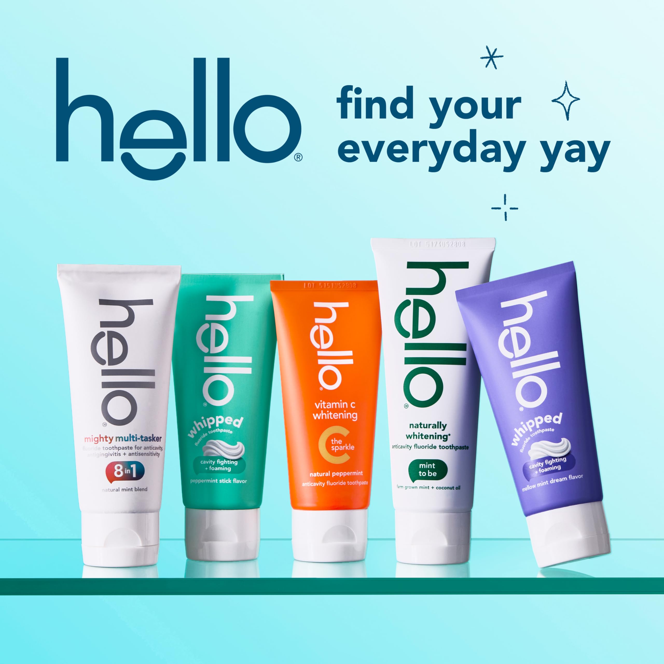 Hello Whipped Mellow Mint Dream and Peppermint Stick Toothpaste Pack, - View 10