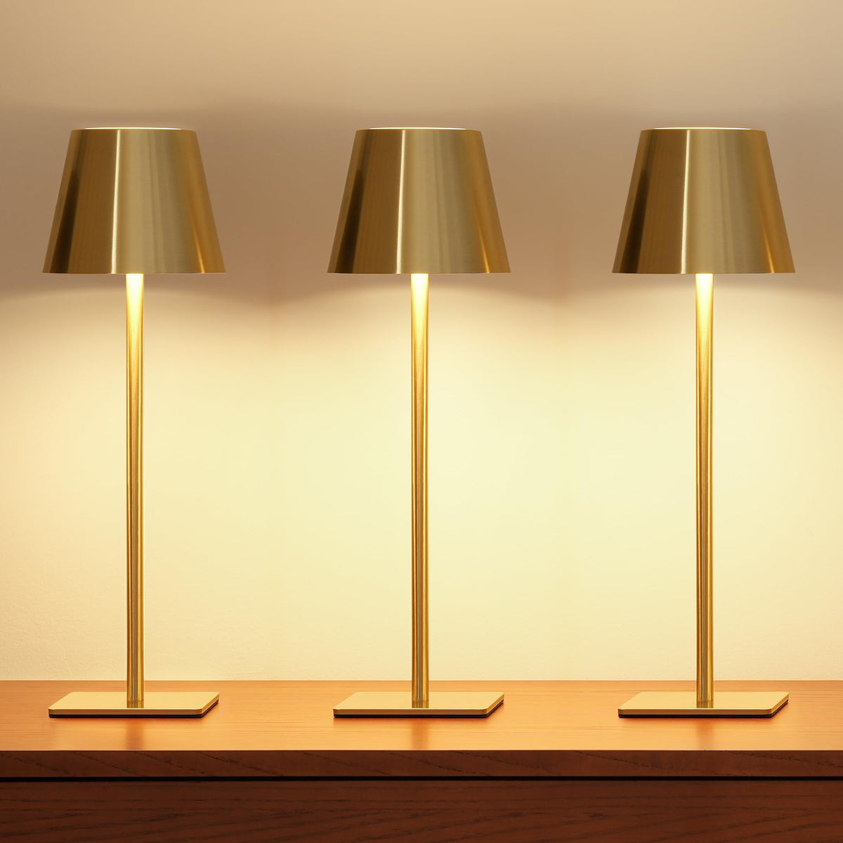 UME 3 Pack Cordless Table Lamp Battery Operated Lamp - UME Official Imagery - 2