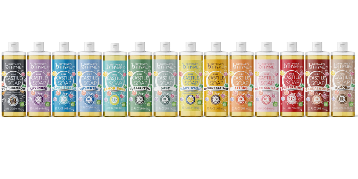 Brittanie s Pure Castile Liquid Olive Oil Soap Refill - Brittanie's Thyme Official Imagery - 3