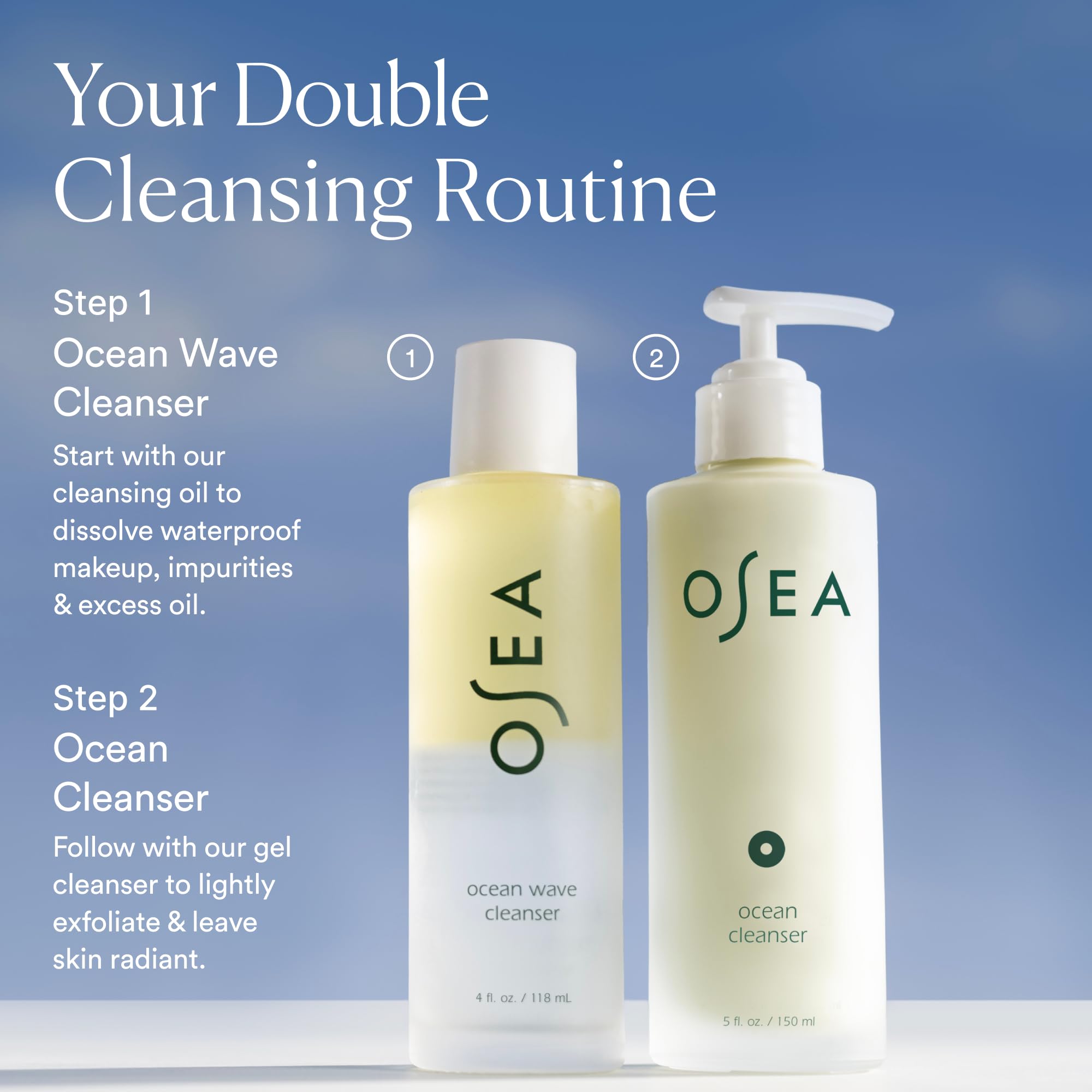 OSEA Ocean Wave Cleanser, Bi - Phase Cleansing Oil & 4 fl oz - OSEA Official Product View 10