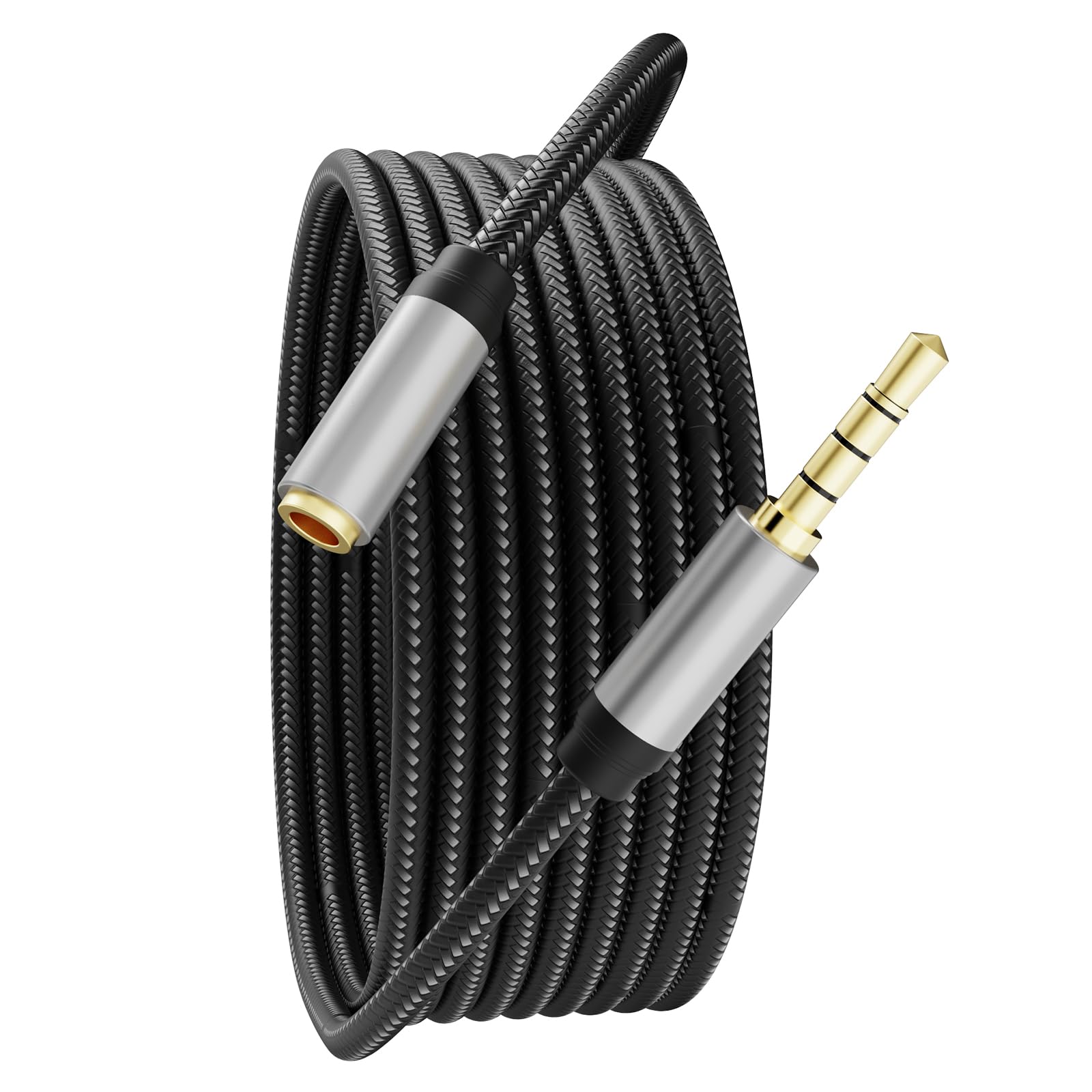 Jelly Tang Audio Mic Extension Cable 6Ft,3.5mm Aux Headphone Exte by Jelly Tang - Angle View 1