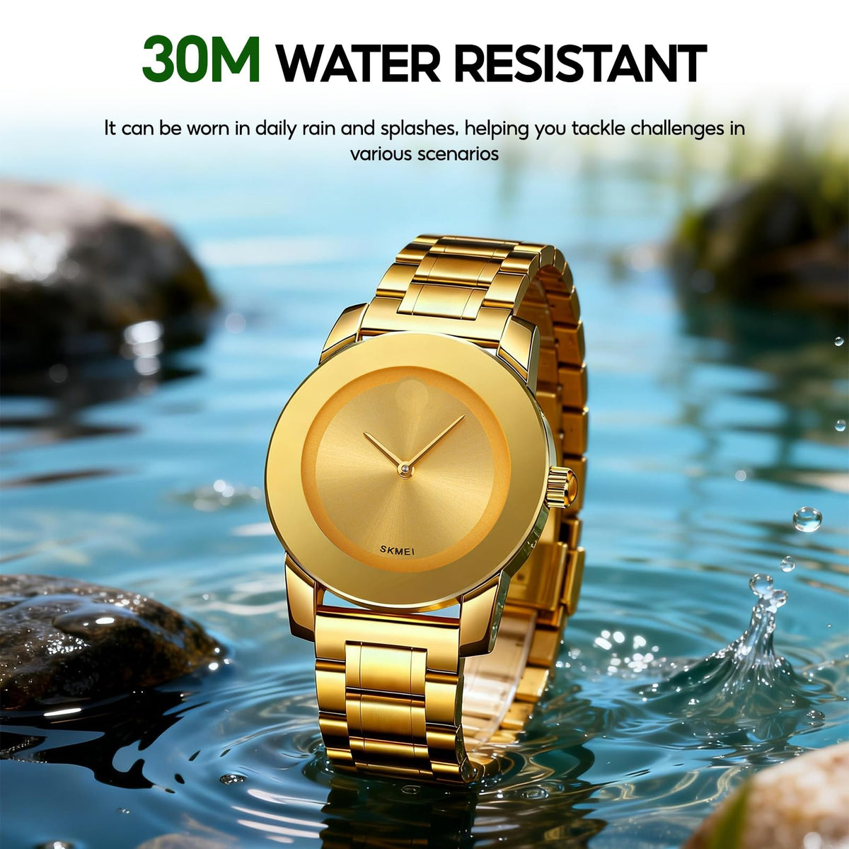 SKMEI Womens Wrist Watches Luxury Elegant Minimalist Quartz - SKMEI Official Imagery - 5