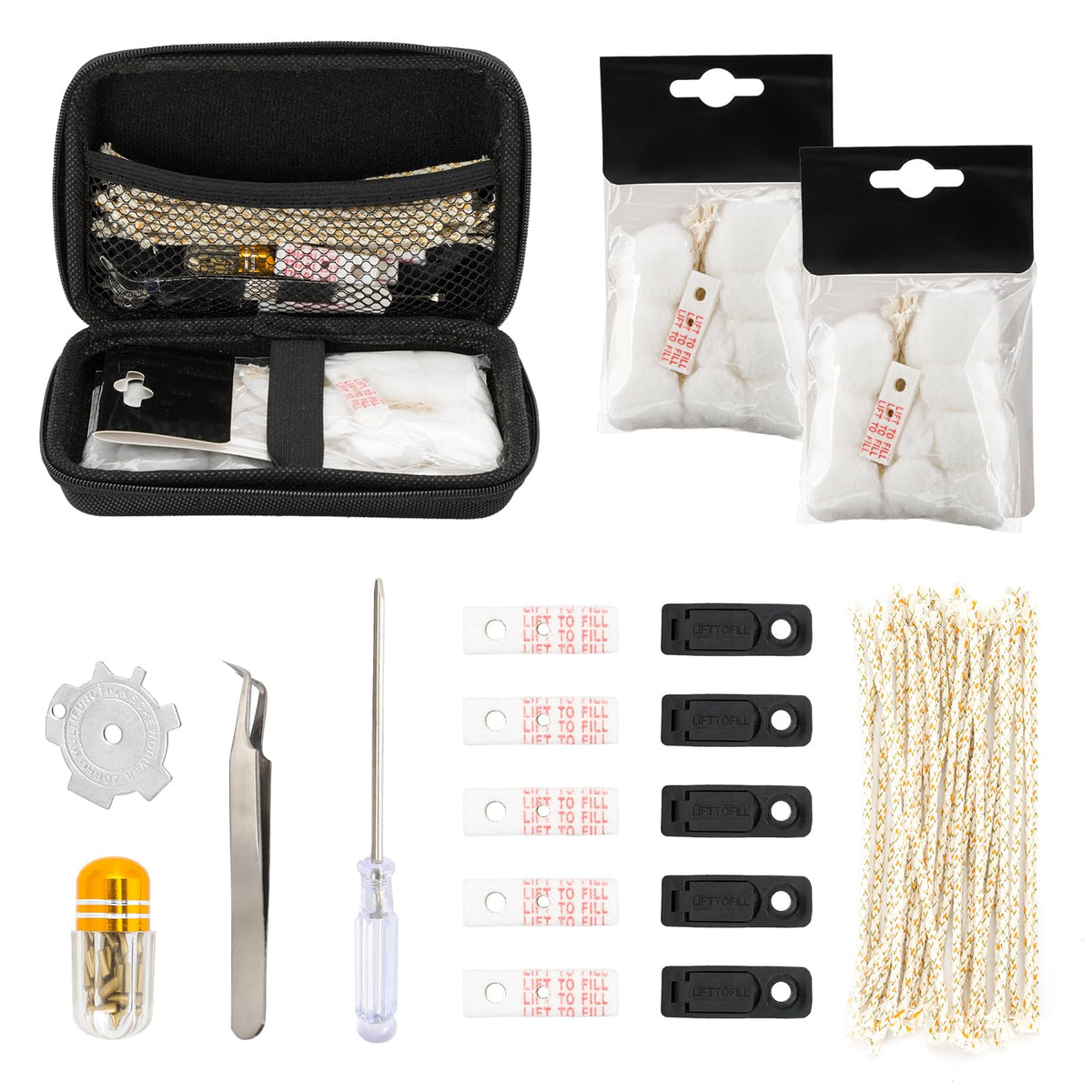 Lighter Repair Kit Compatible with Zippo Includes Flints - MEIJIAYOU Official Imagery - 1