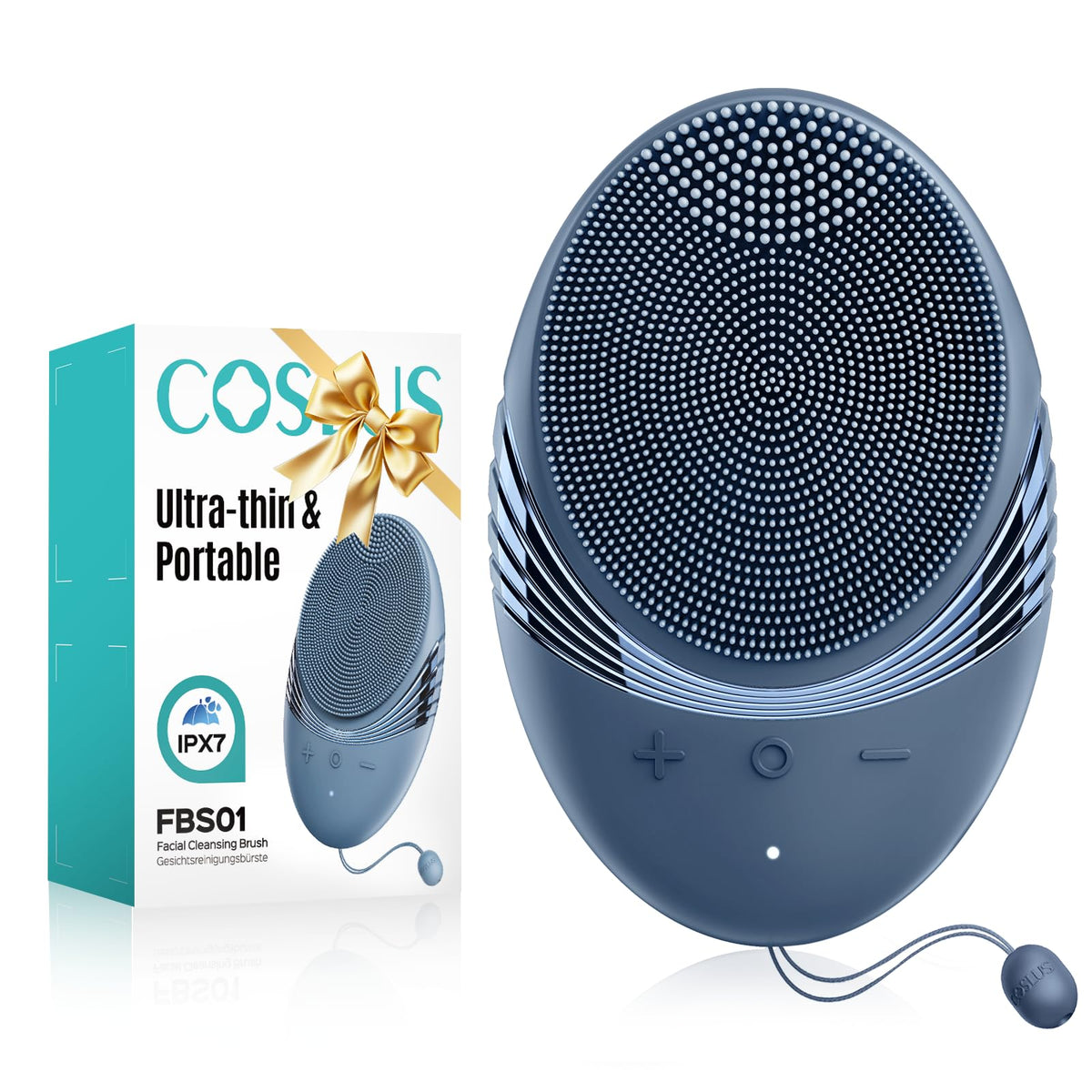 COSLUS FBS01 Facial Cleansing Brush Face Scrubber Compact - COSLUS Official Imagery - 2