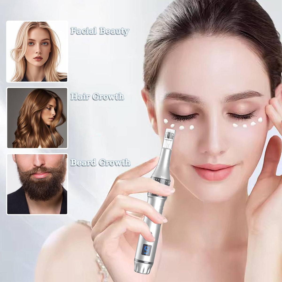 Derma Roller Pen 0 25mm Microneedling Pen for Hair Face - TrDLam Official Imagery - 4