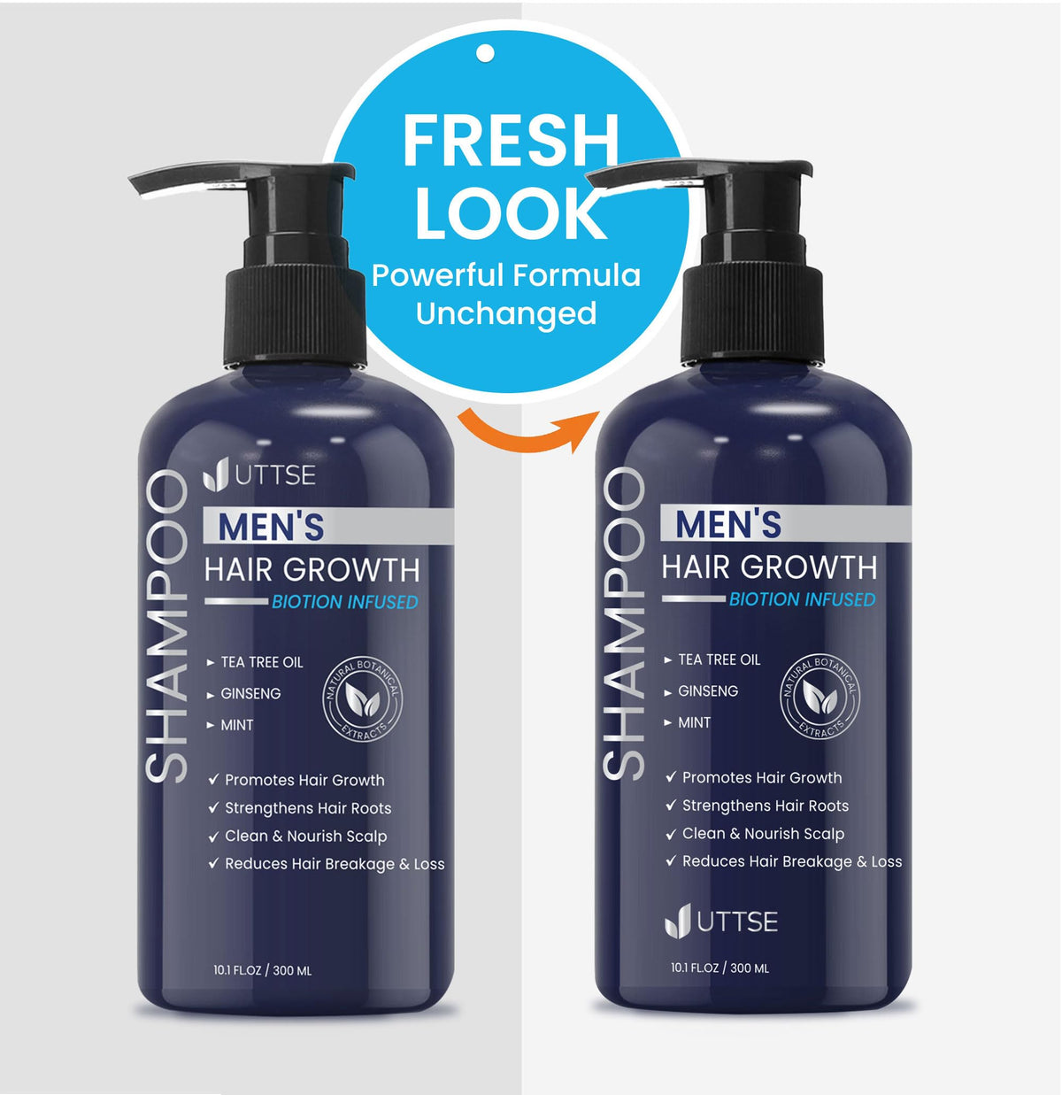 Uttse Biotin Hair Growth Shampoo for Men Natural Thickening - Uttse Official Imagery - 6