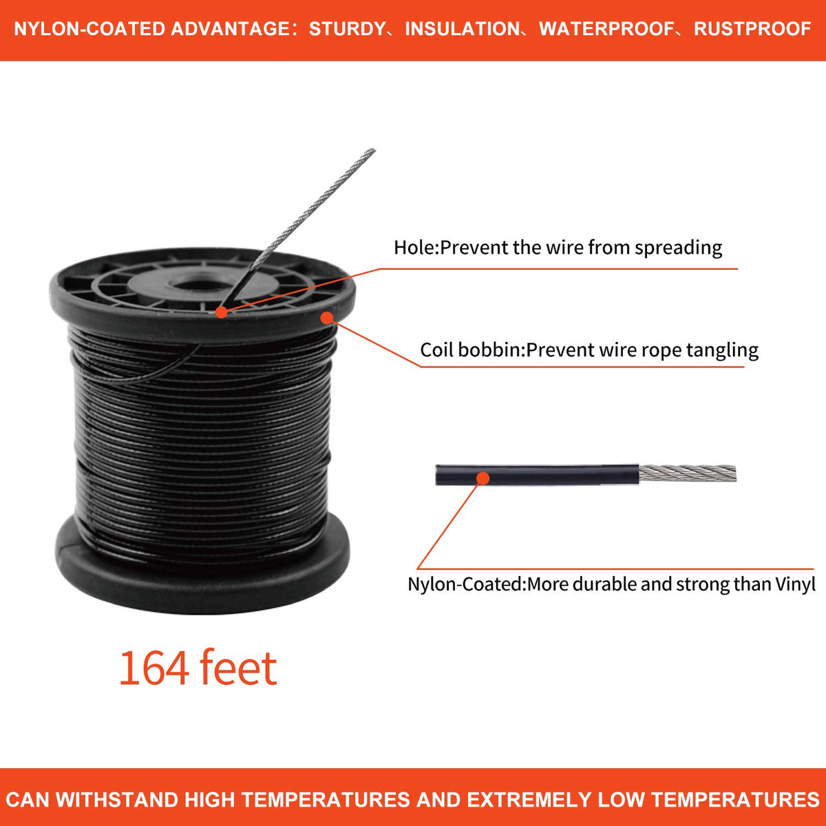 Outdoor String Light Hanging Kit Includ 164 FT Nylon Rope - BESTNEWLL Official Imagery - 6